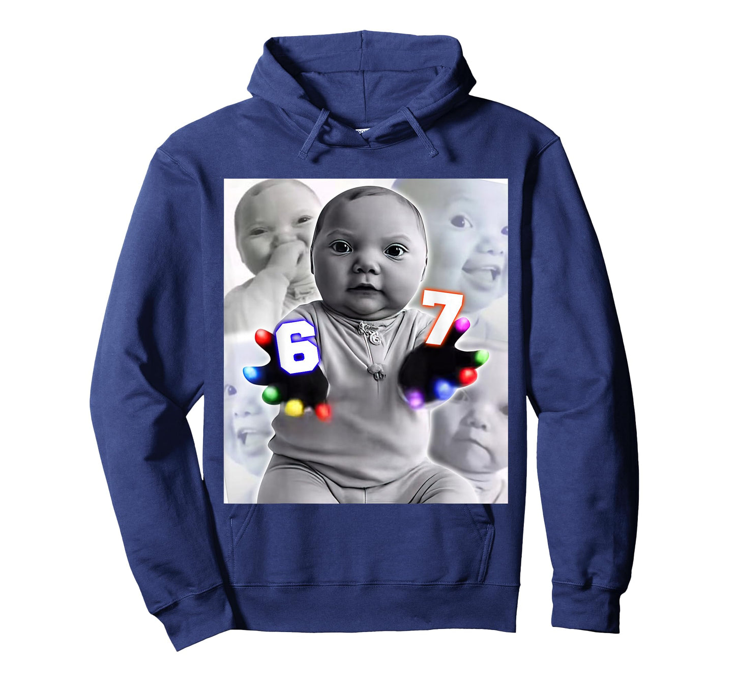 Gloving Niche Baby 67 Six Seven Hand Funny Ai Baby Meme T-Shirt
