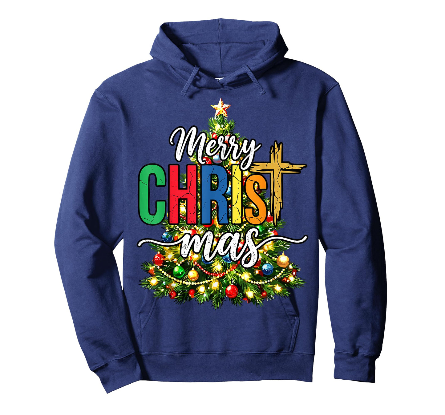 Merry Christmas Tree Christian Xmas T-Shirt