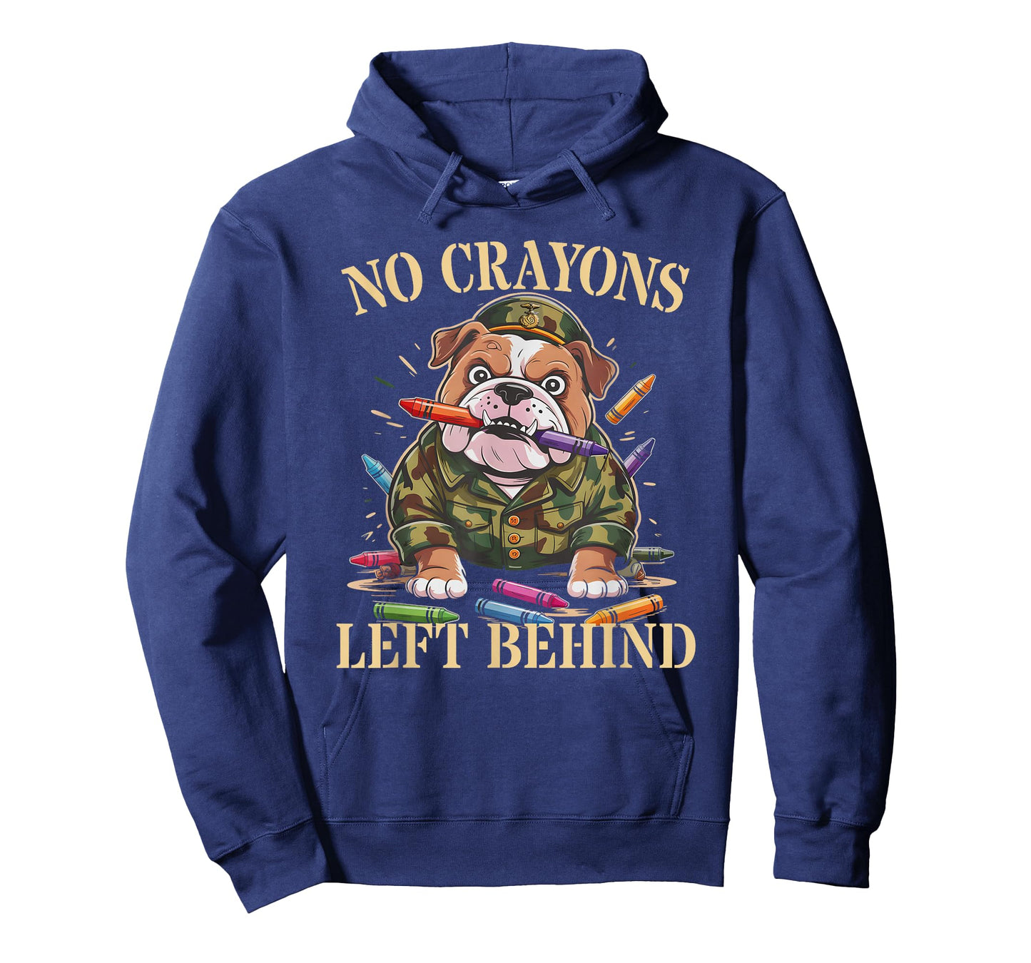 Funny NO Crayons Left Behind Grunt Father Military Soldier T-Shirt