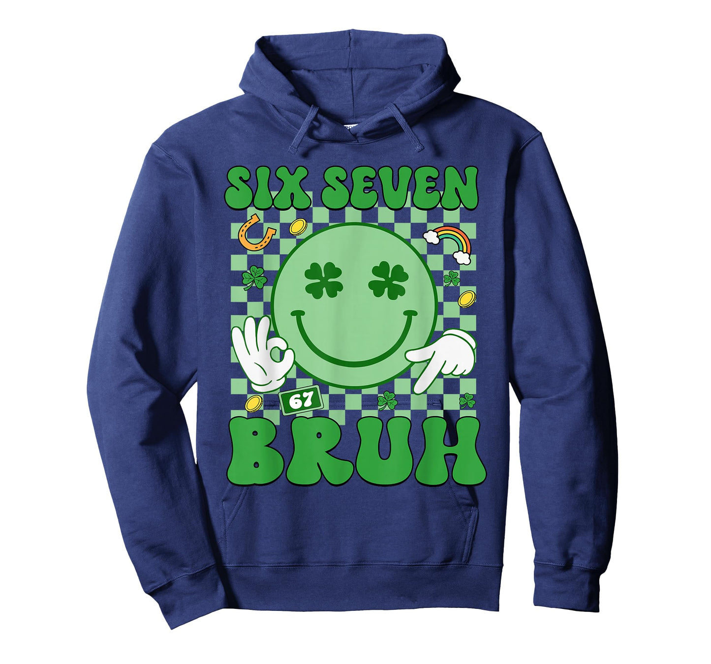 67 Meme Six Seven 6 7 Bruh St Patricks Day Boys Girls Kids T-Shirt
