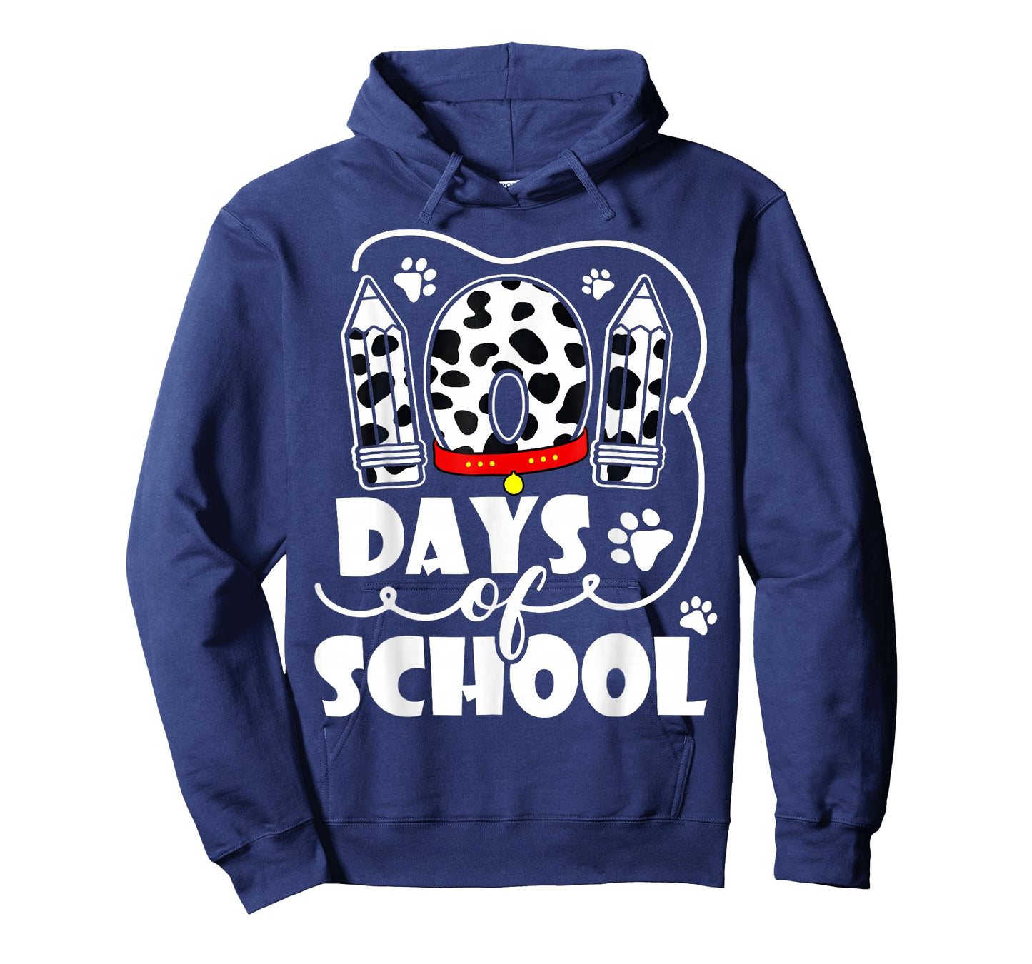 100 Days of School Dalmatian Dog Kids 100 Days Smarter T-Shirt