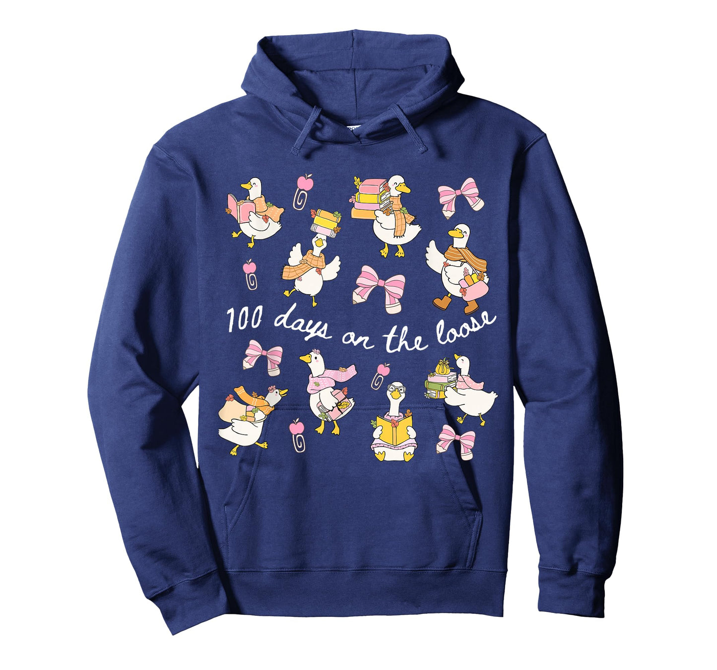 100 Days On The Loose Goose 100th Day School Back to School T-Shirt