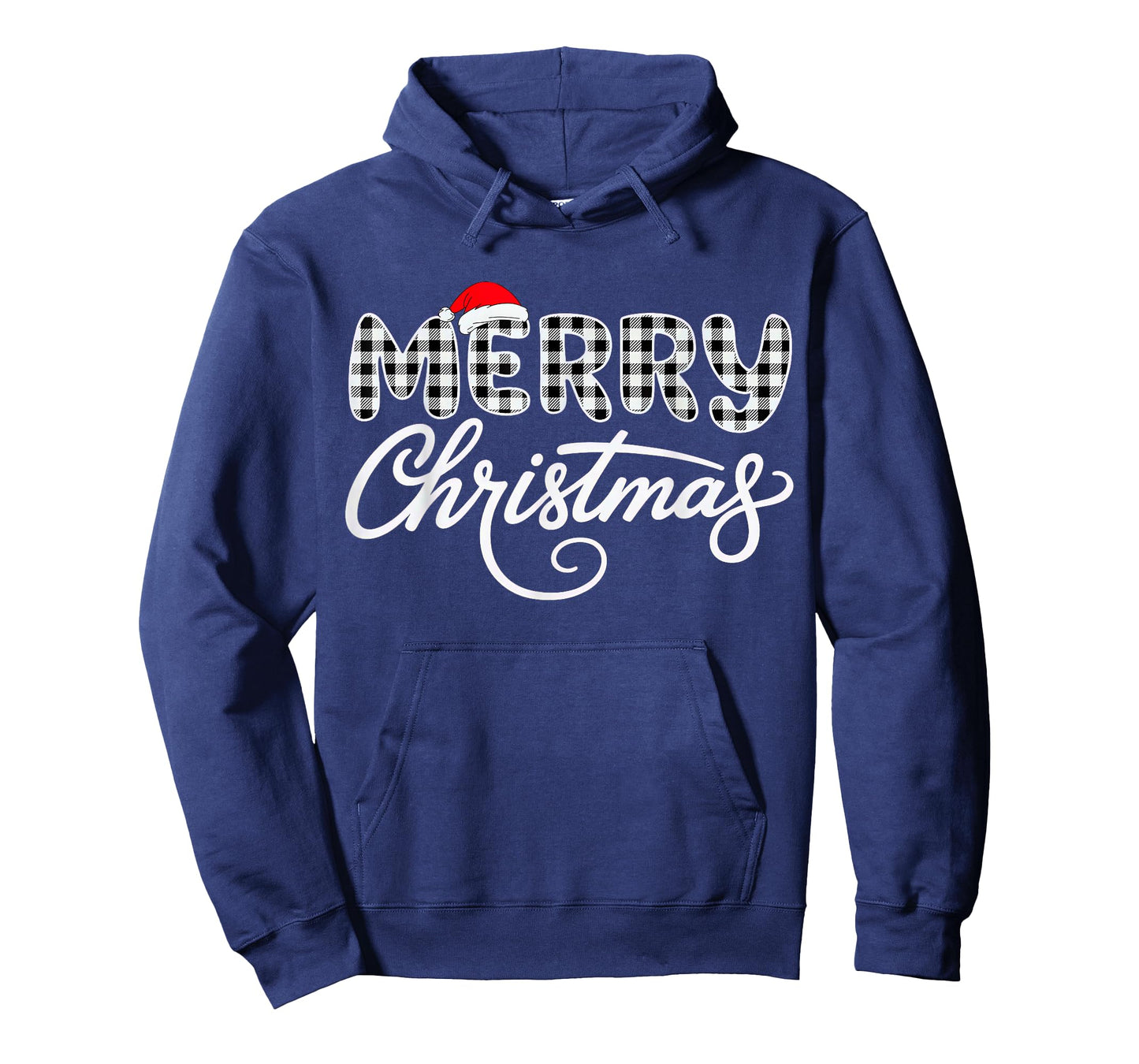 Merry Christmas Buffalo Black and White T-Shirt