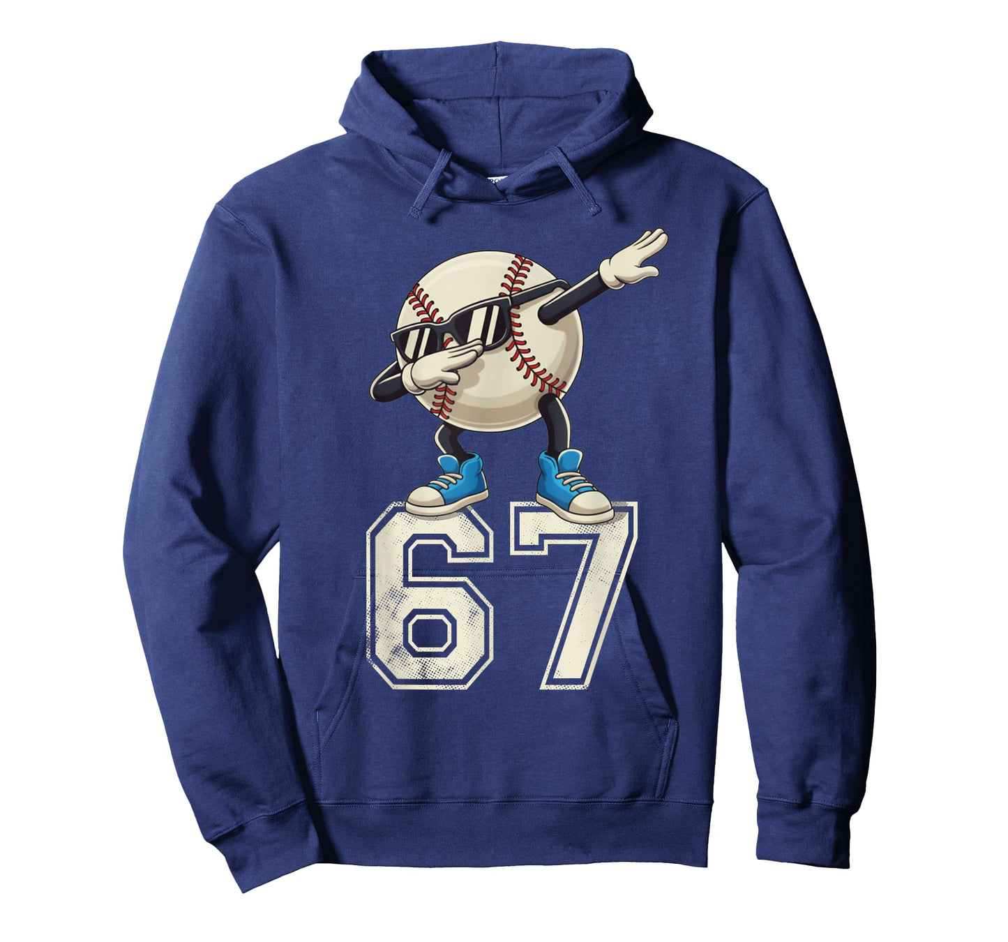 Boys Kids 67 Six Seven Sunglasses Dabbing Baseball Lover T-Shirt