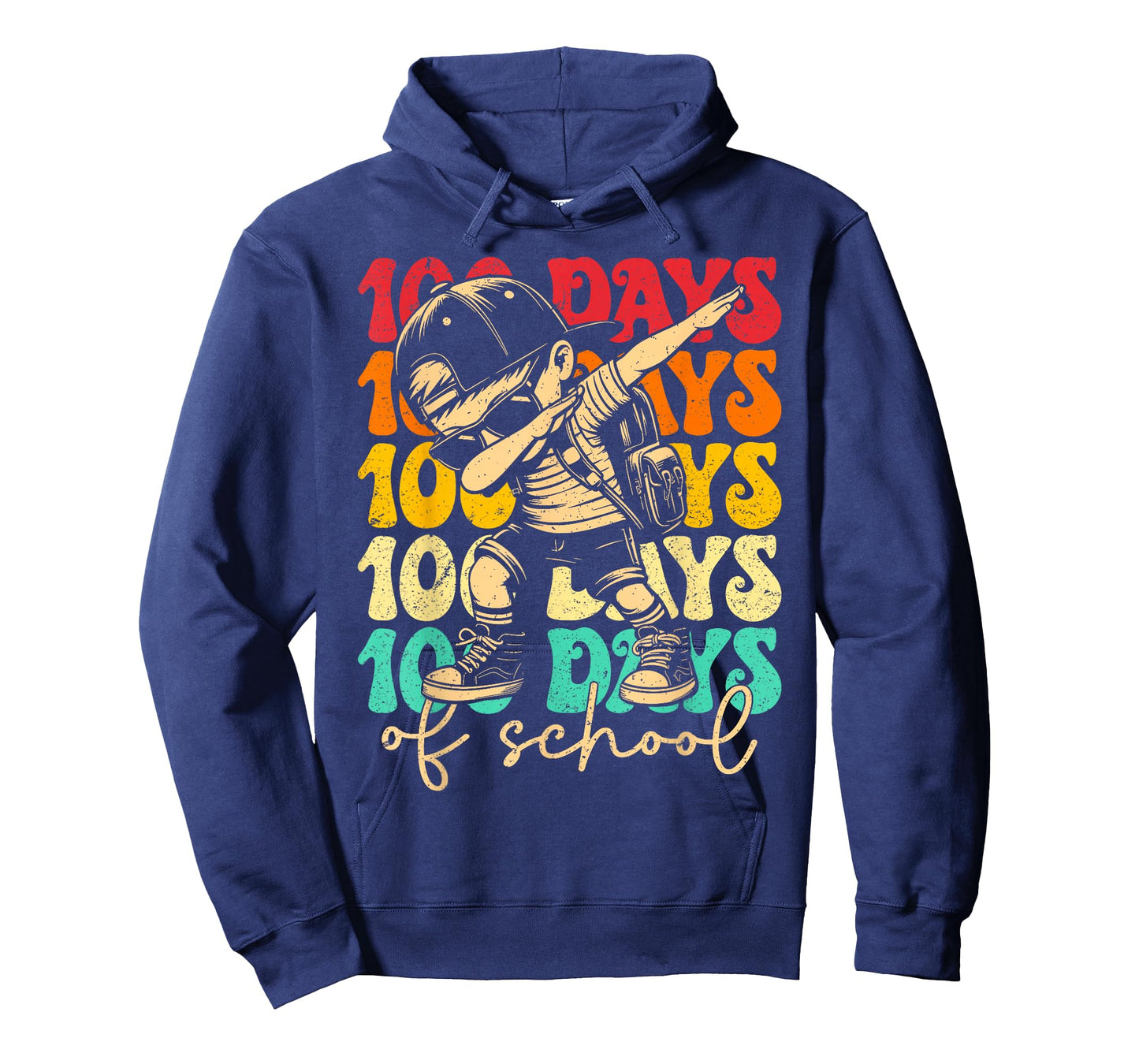 100 Days of School Dabbing Boy Student 100th Day of School T-Shirt