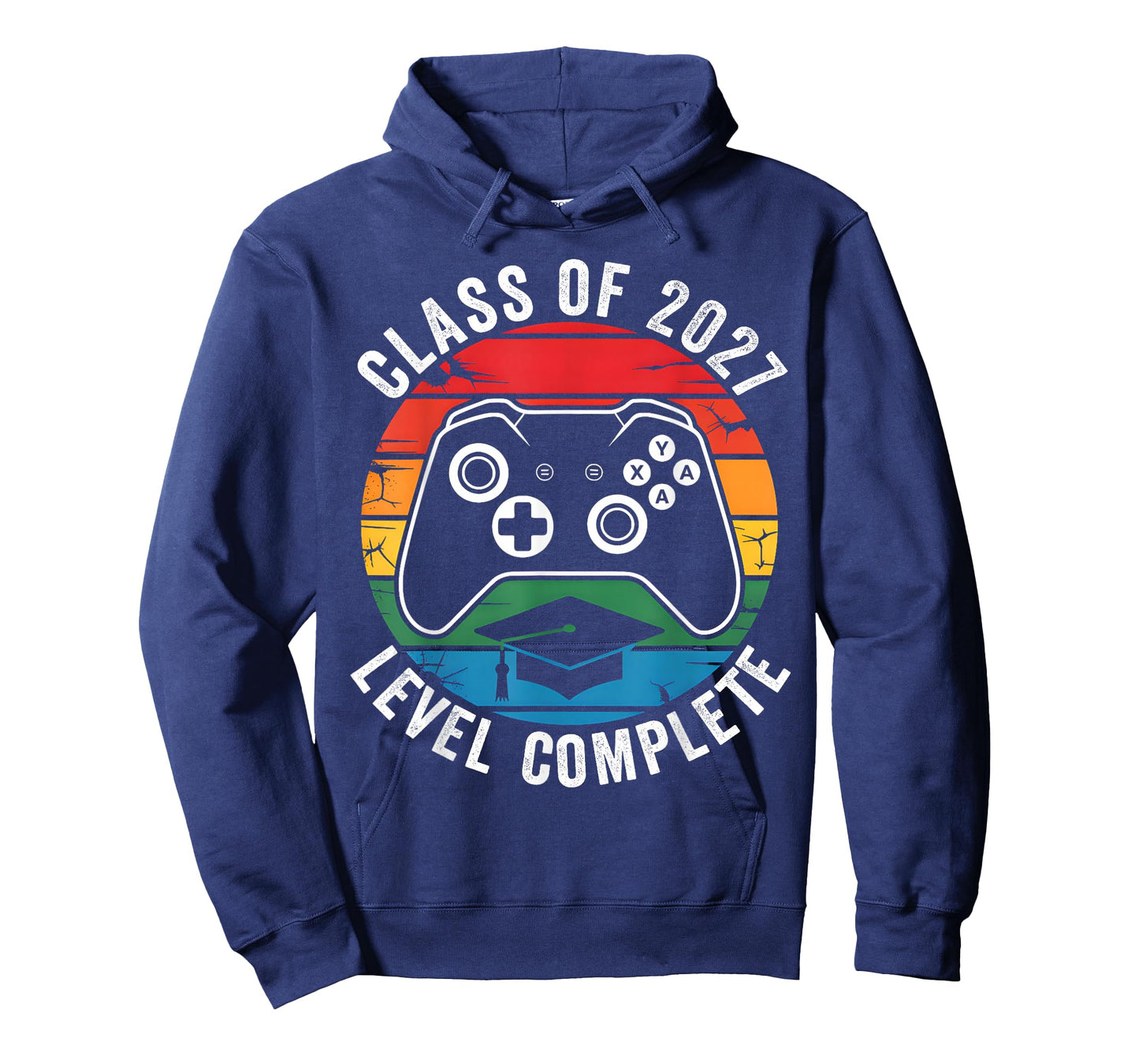 Class of 2027 Level Complete Video Gamer Senior Graduation T-Shirt