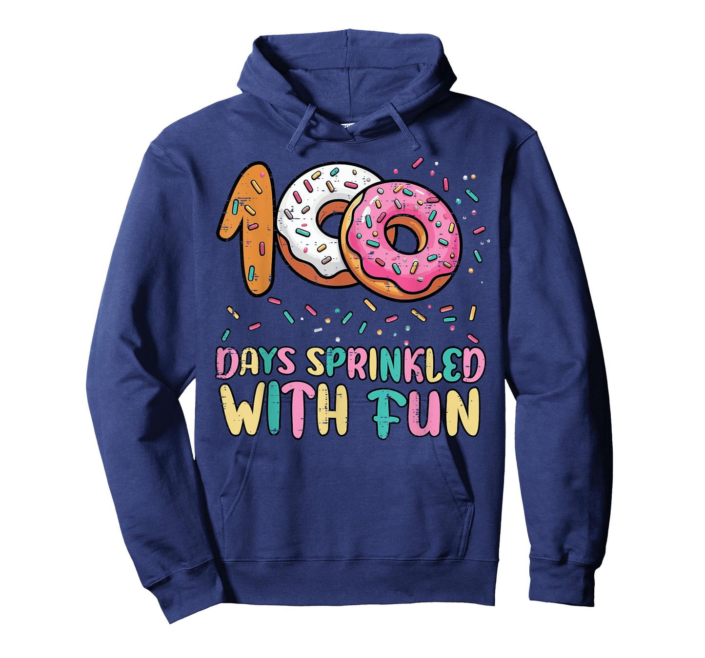 100 Days of School Donut Sprinkled Fun 100th Day Girls Kids T-Shirt