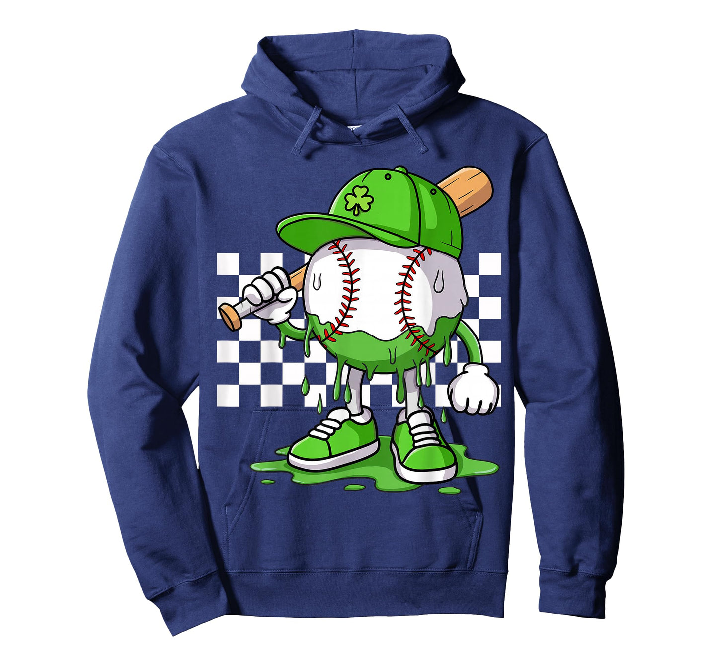 Boys Happy St Patricks Day Kids Baseball Ice Cream Drip T-Shirt