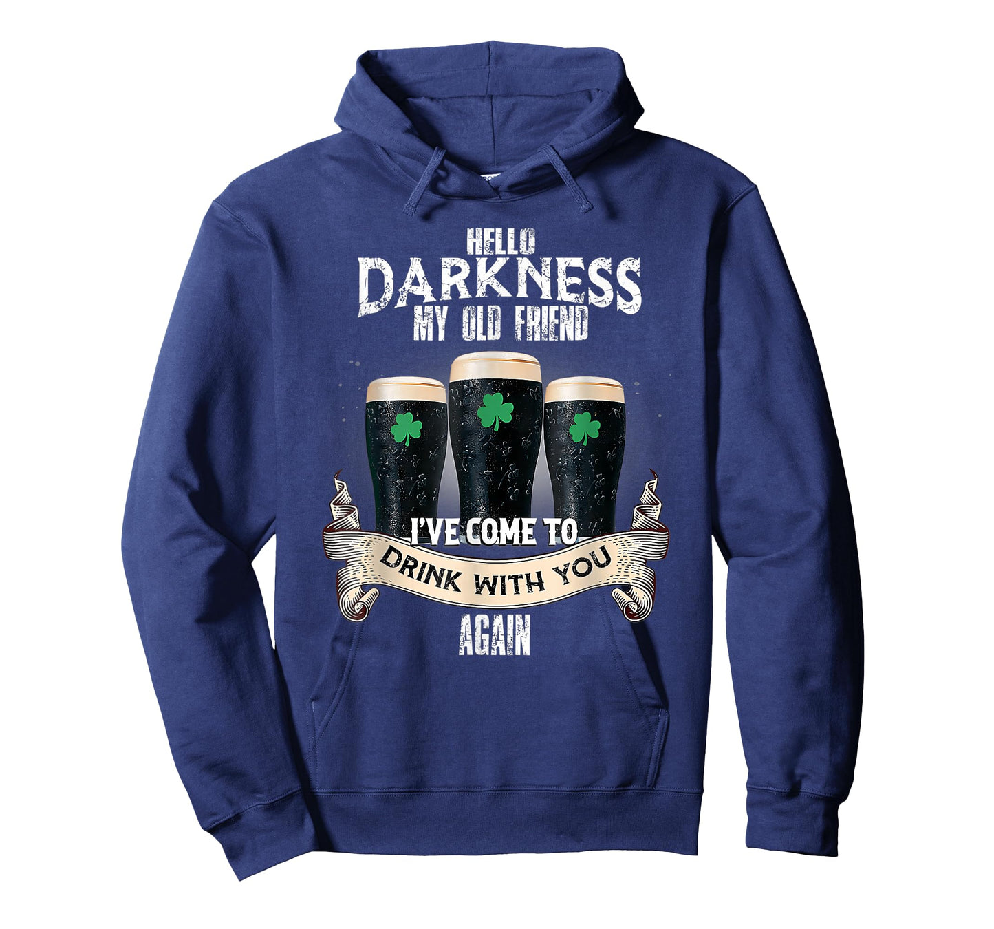 Hello Darkness My Old Friend Happy St Patrick's Day Shamrock T-Shirt