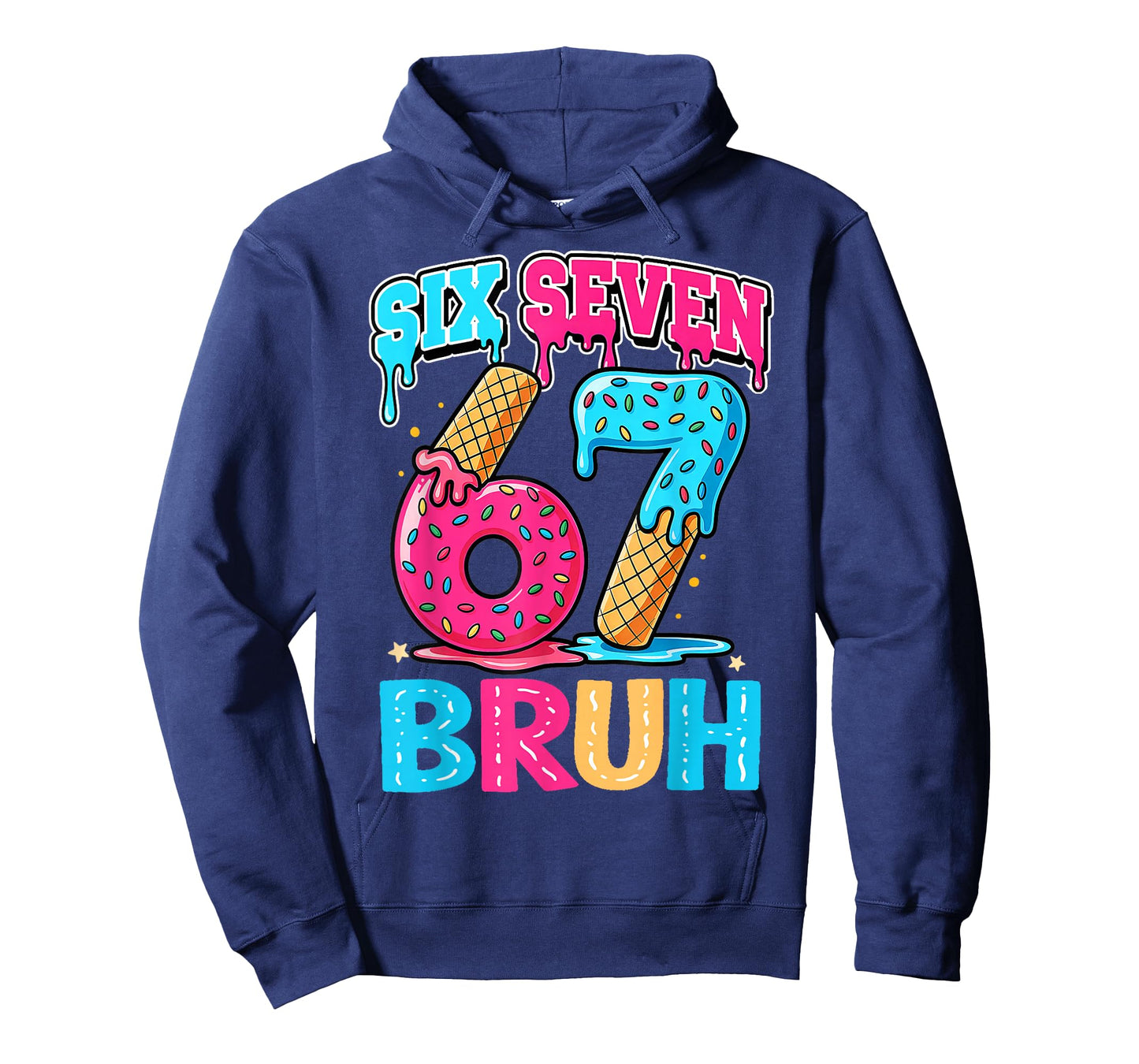 67 Ice Cream 6 7 Meme Bruh 6-7 Pajamas Six Seven Kids Boys T-Shirt