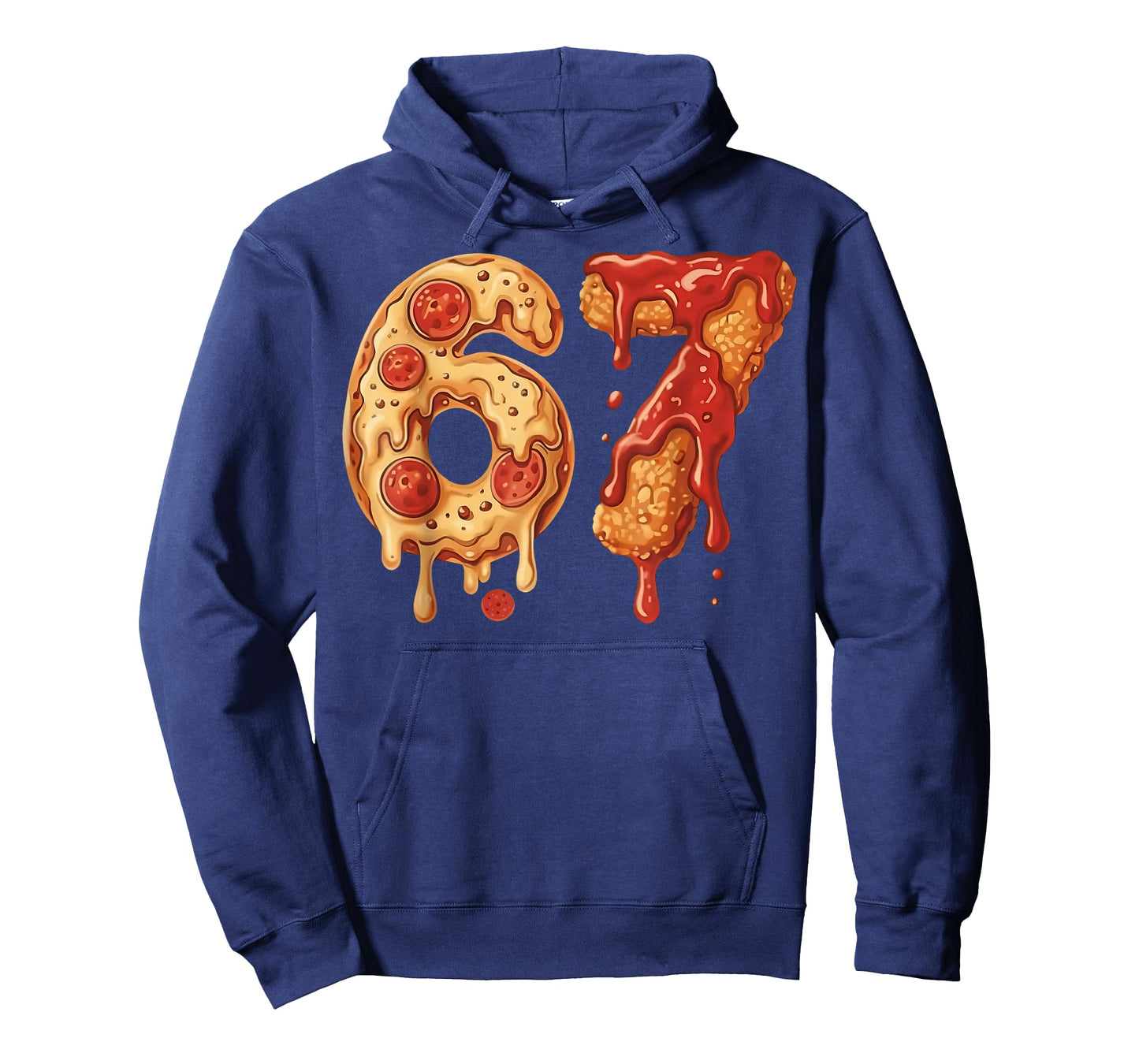 67 Pizza Meme Funny Six Seven Gen Alpha Slang Kids Design T-Shirt