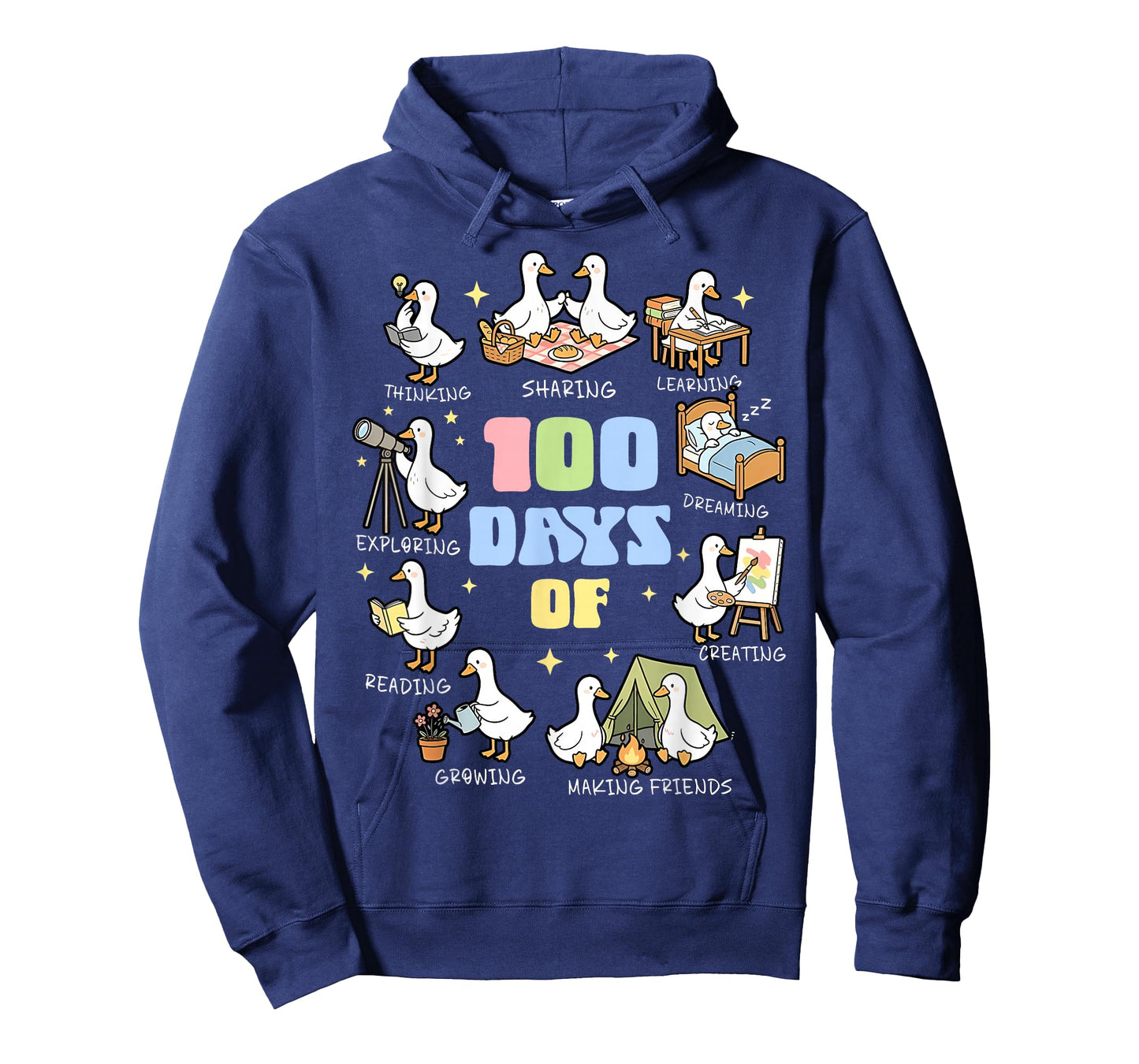 100 Days of Silly Gooses Funny 100th Day of School Teacher T-Shirt