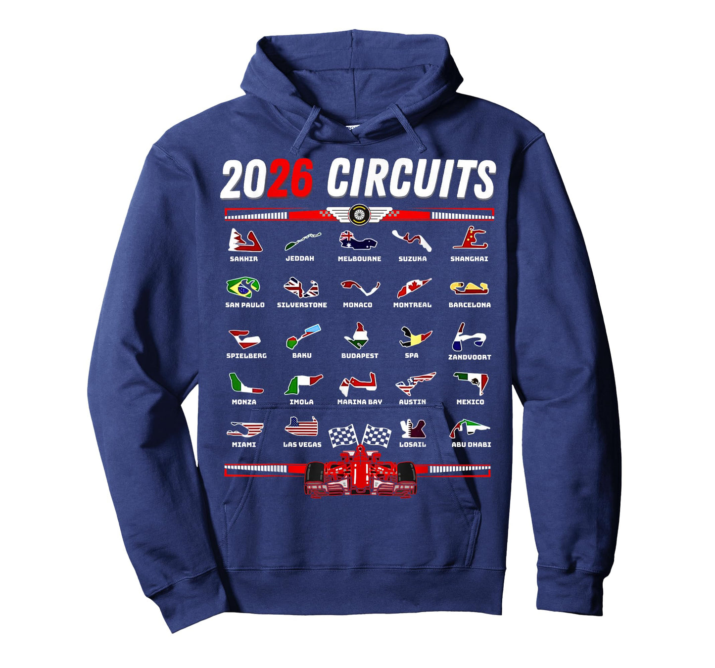 Race Car Enthusiast Motorsport Racing Fan Flags T-Shirt