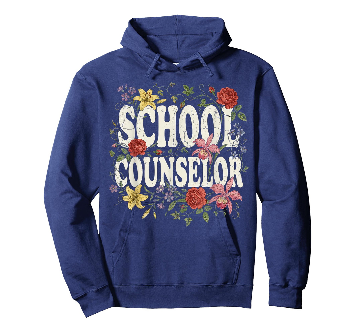Funny School Counselor Appreciation Women Counseling Flowers T-Shirt