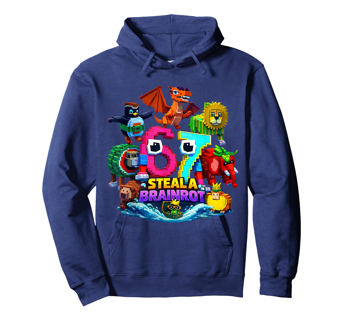 Steal a Brain Rot Shirt Funny Gamer Meme for Kids Funny 67 T-Shirt