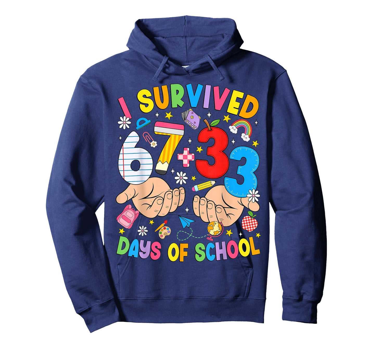 I Survived 67 33 Days of School Six Seven Meme Teachers Kids T-Shirt