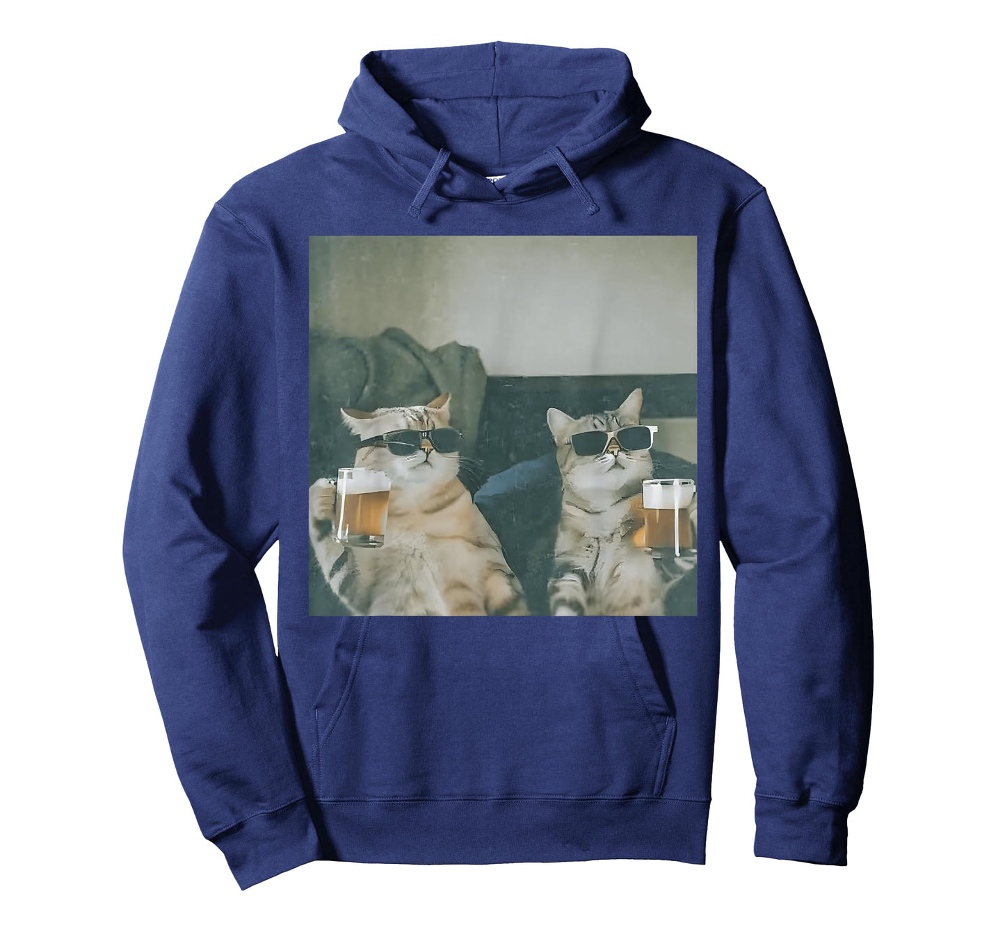 Funny Cats Drinking Beer Cat Meme Gen Z Joke Stupid Brainrot T-Shirt