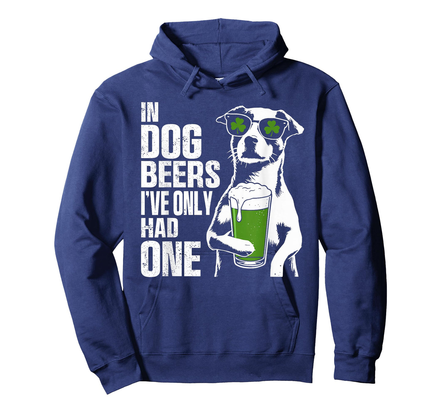 Dog Beer St Patty's Shamrock Funny St Patrick's Day T-Shirt