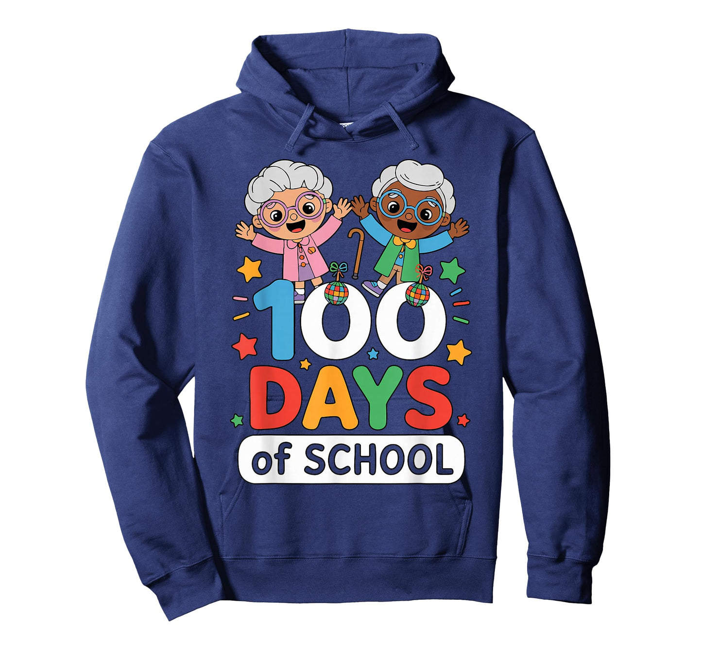 100 Days of School Funny Old People Costume for Kids T-Shirt
