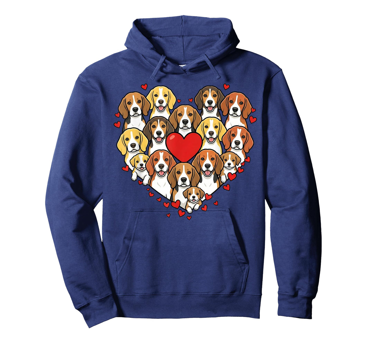 Cute Beagle Heart Love Dog Lover Pet Mom Dad Valentine T-Shirt
