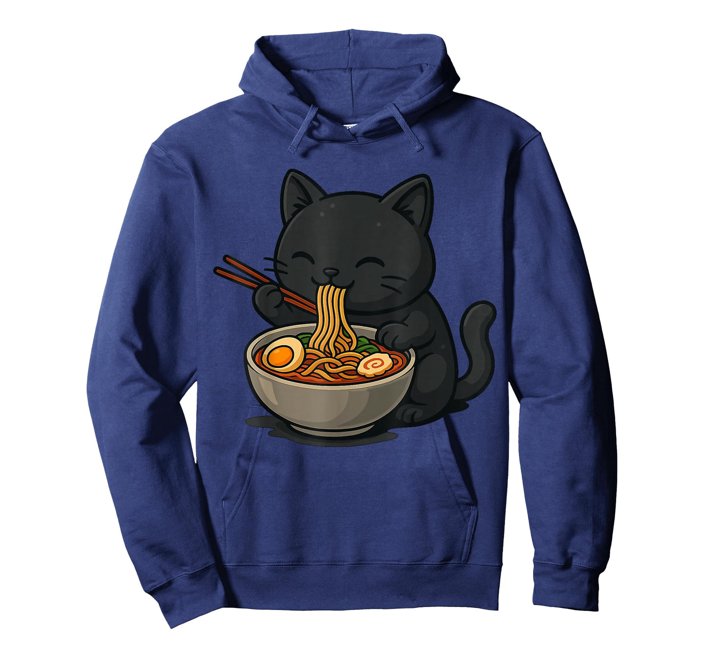 Cute Black Cat Eating Ramen T-Shirt