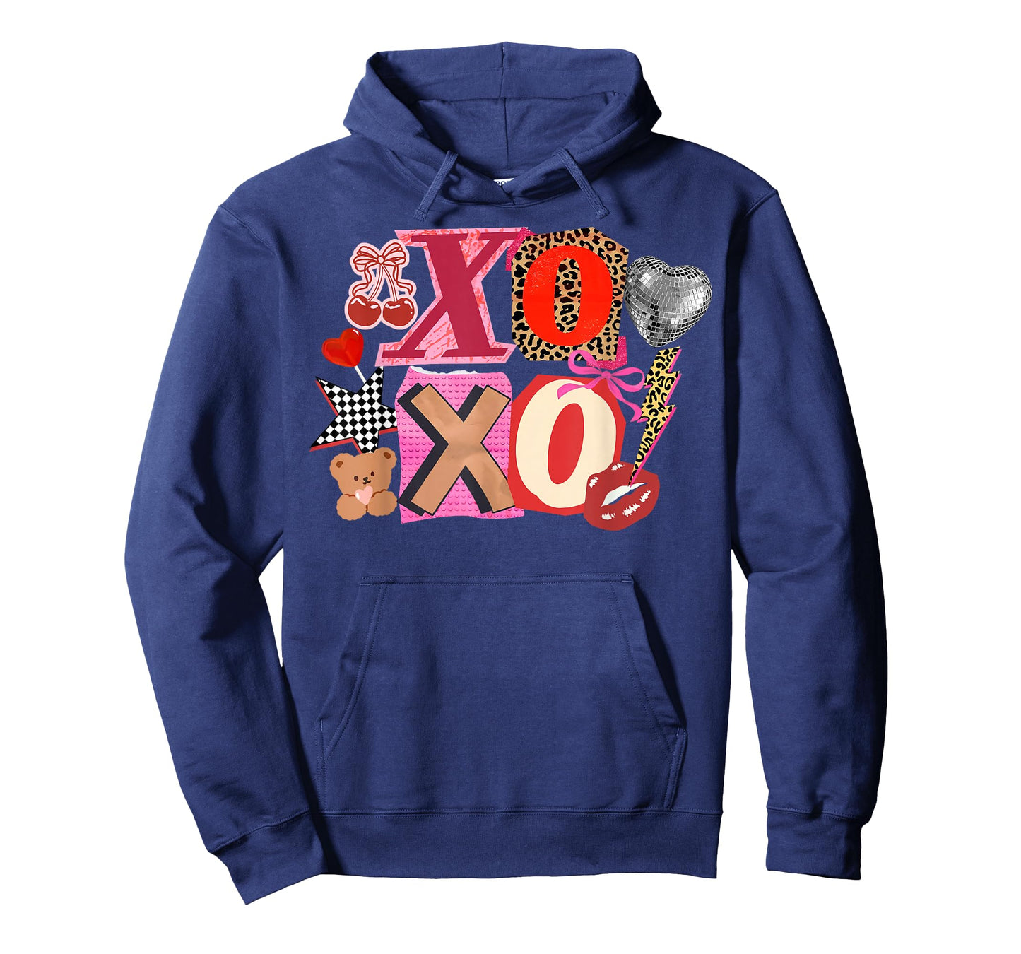 Cute Valentine XOXO Funny Valentine Hearts Lover Girl Women T-Shirt