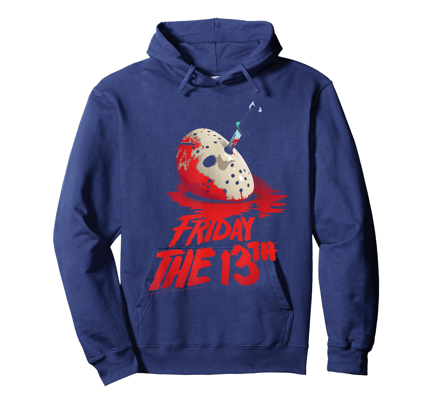 Friday The 13th Jason Mask in Blood with Logo Horror Movie T-Shirt
