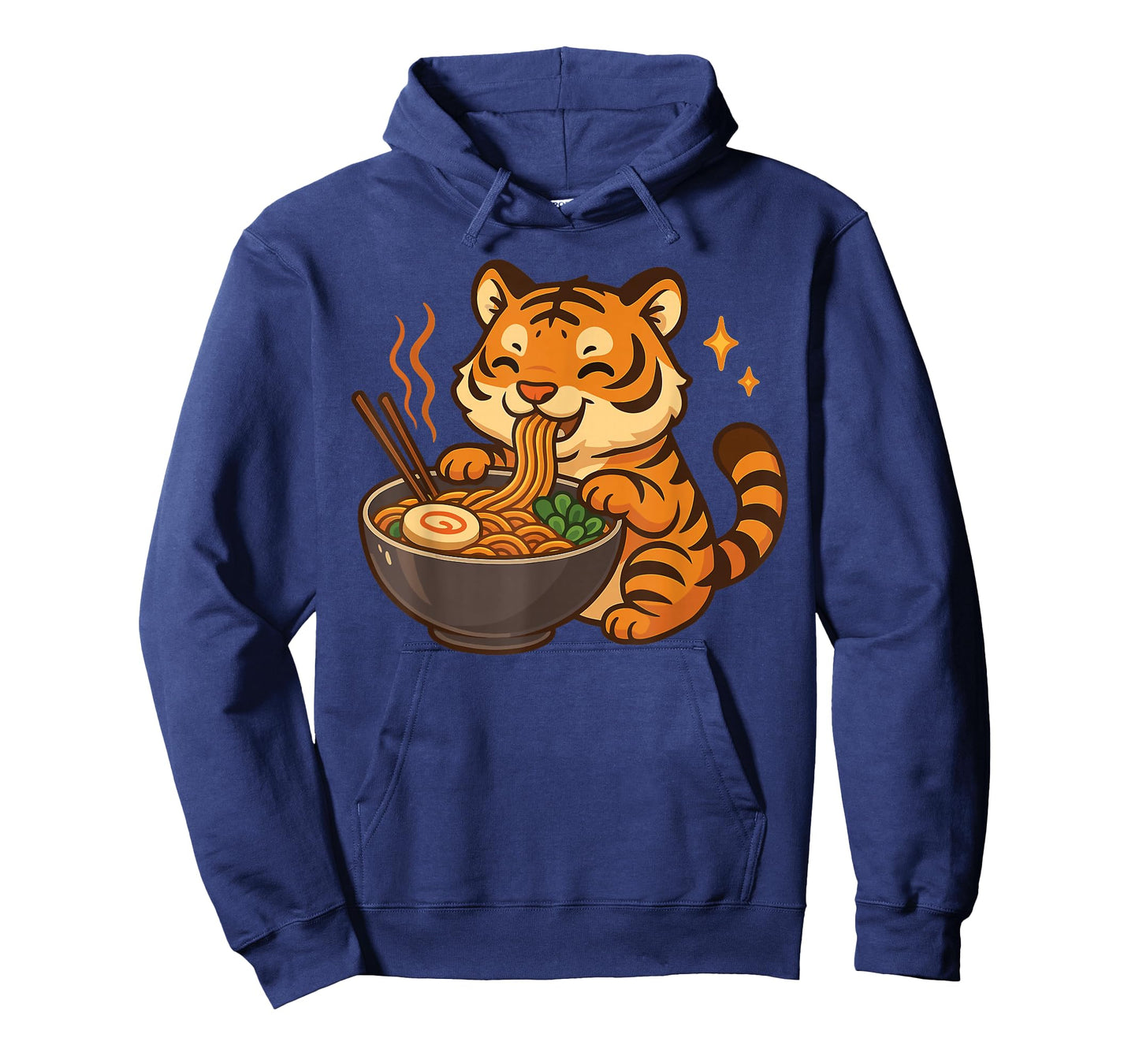 Tiger with Noodles Ramen Kawaii Tiger T-Shirt