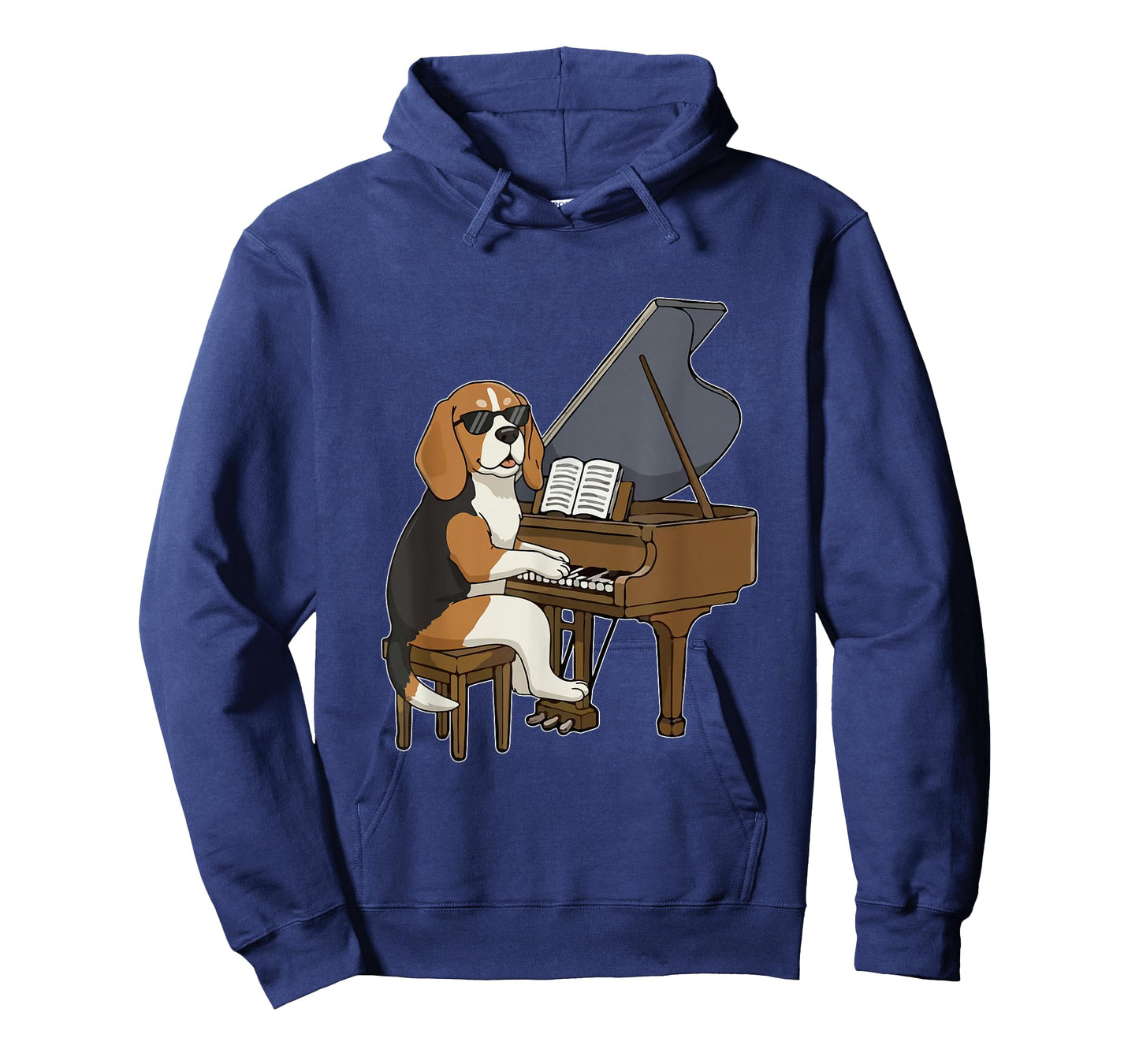 Beagle Playing Piano Instrumentalist Funny Owner Family T-Shirt