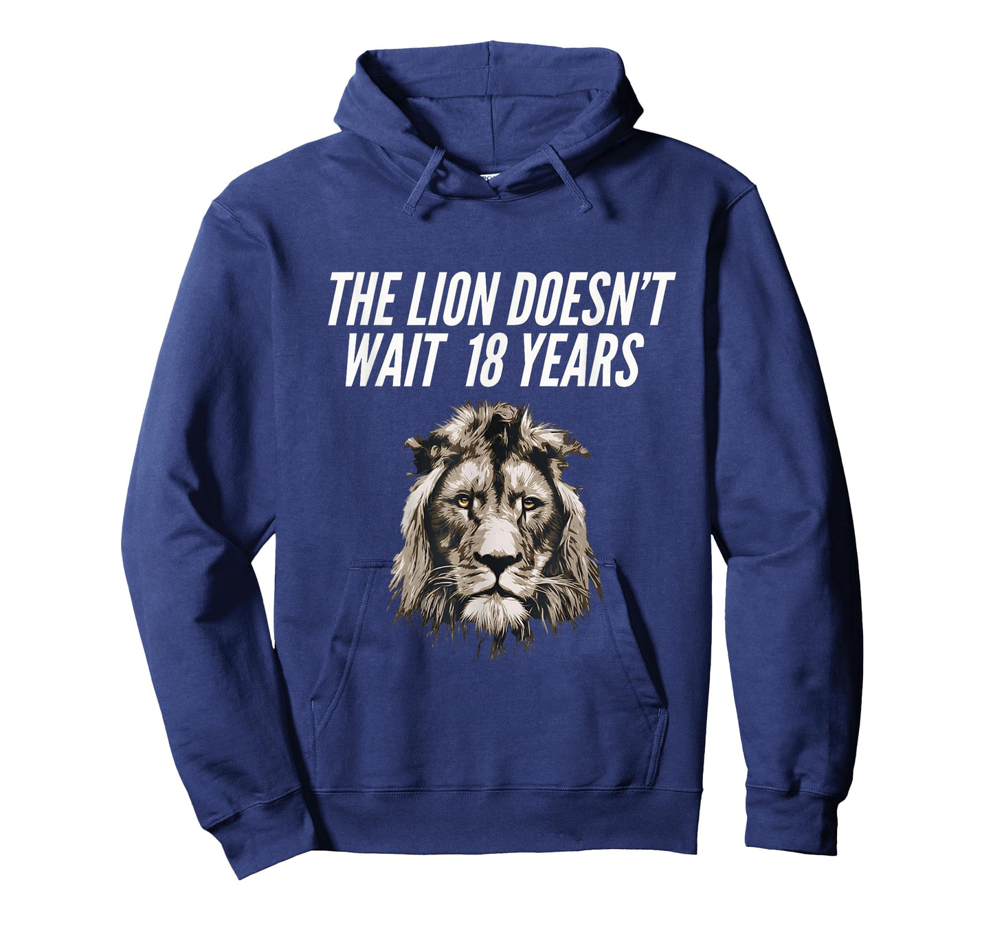 Funny Lion Meme The Lion Doesn't Wait 18 Years gen z Alpha T-Shirt