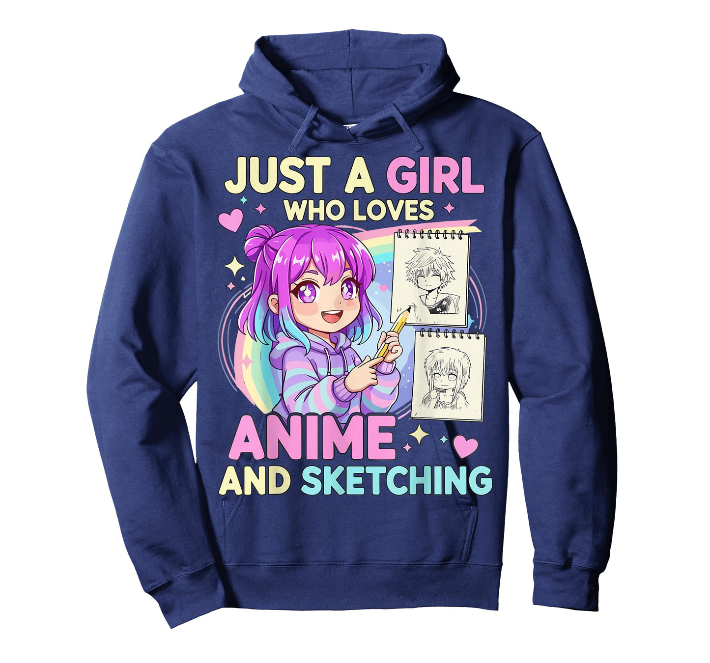 Just A Girl Who Loves Anime and Sketching T-Shirt
