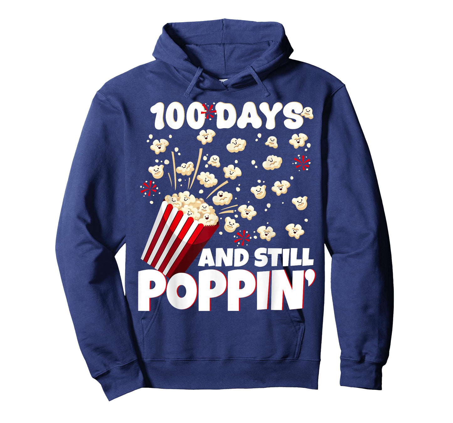 100th Day of School 100 Days and Still Poppin Kids Popcorn T-Shirt