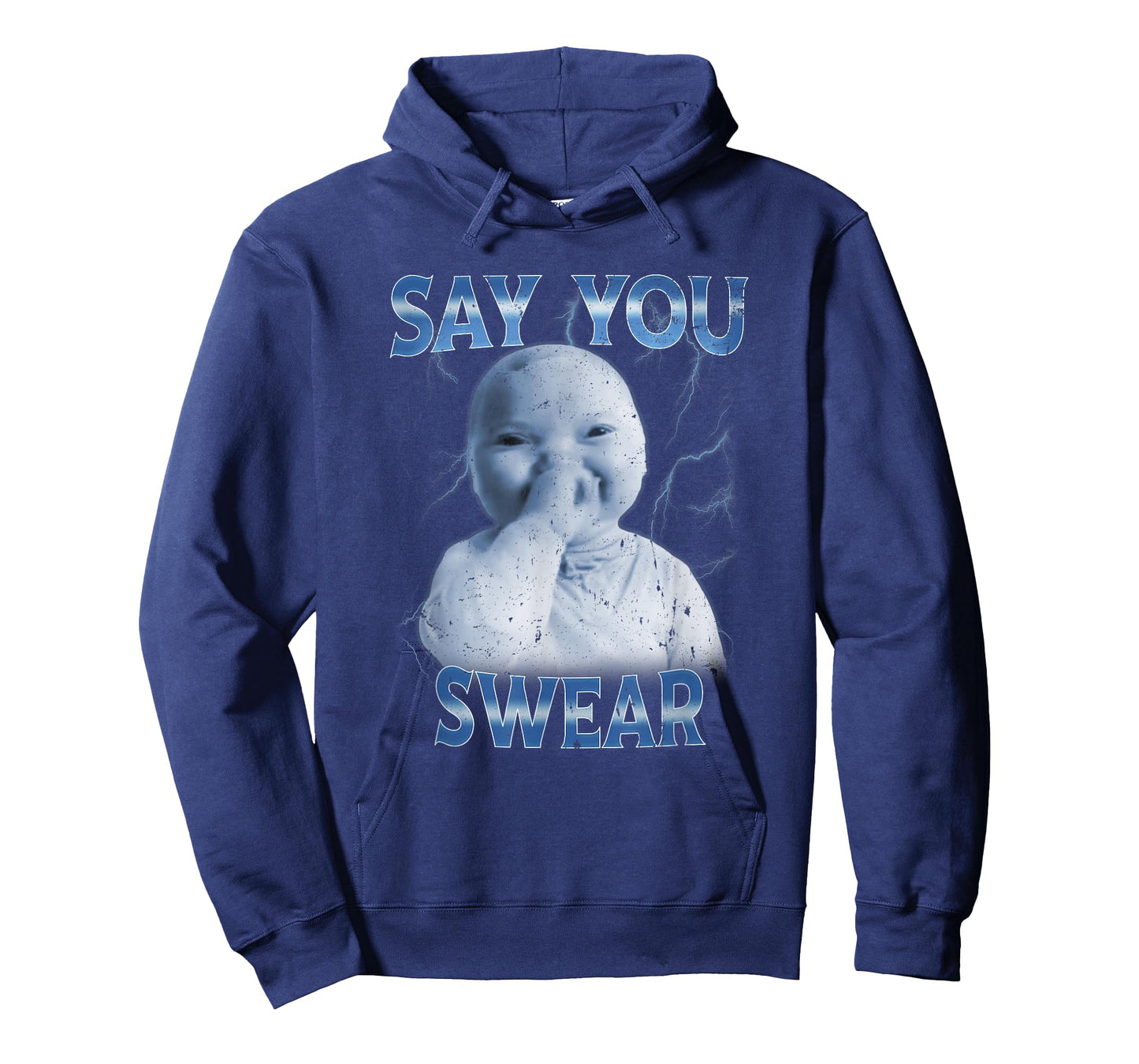 Grunge Say You Swear Ai Niche Baby Holding Laugh Genz Meme T-Shirt