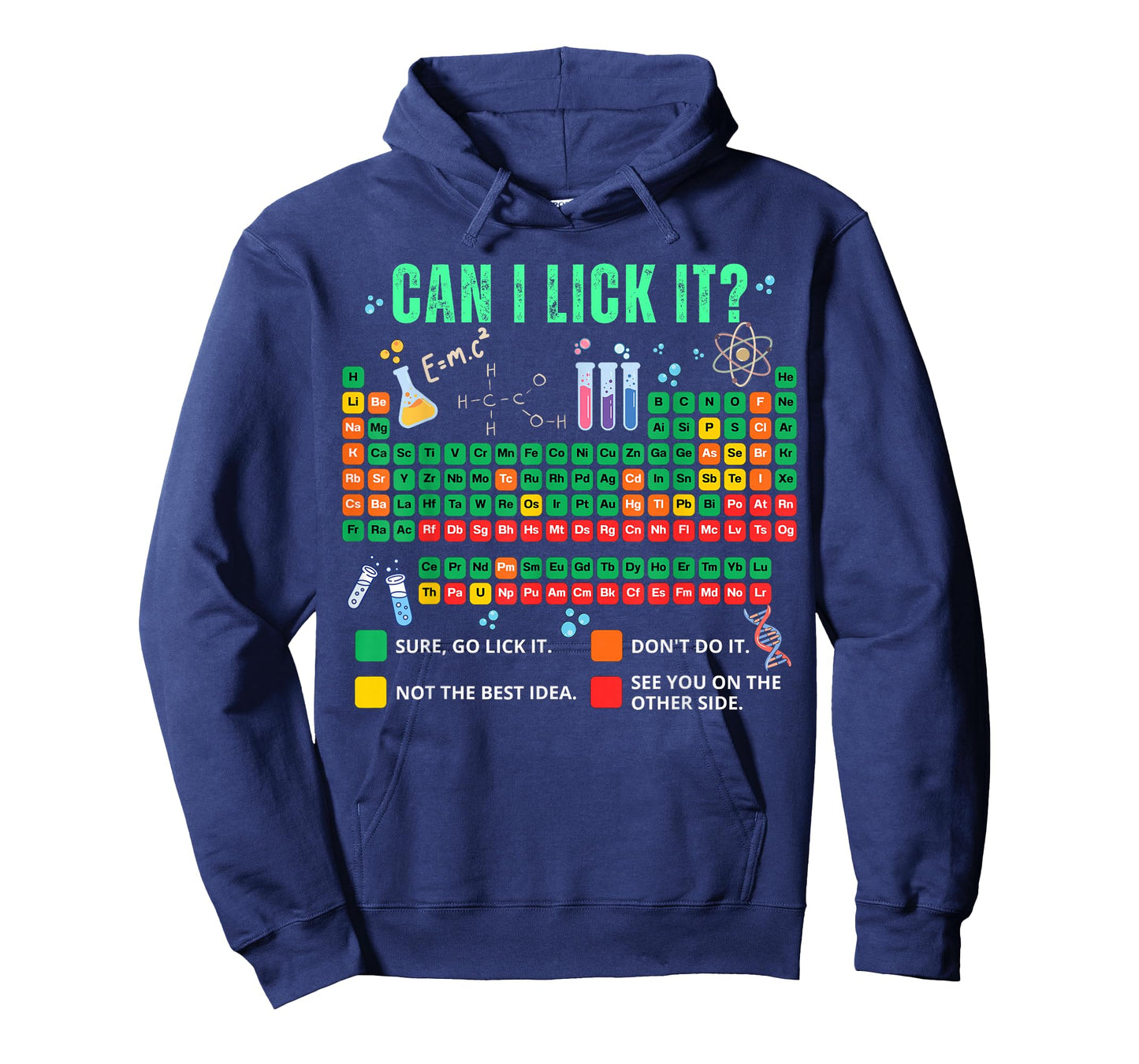 Can I Lick It Periodic Table Chemistry Teacher Student Humor T-Shirt