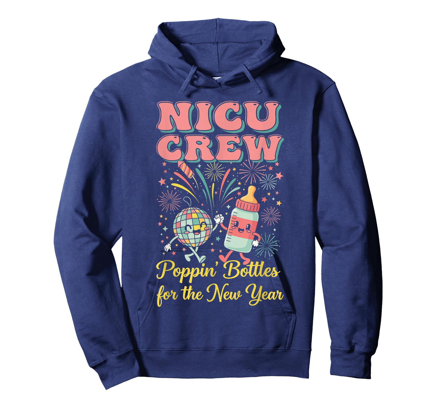 NICU New Years Shirt, Nurse Popping Bottles for The New Year T-Shirt