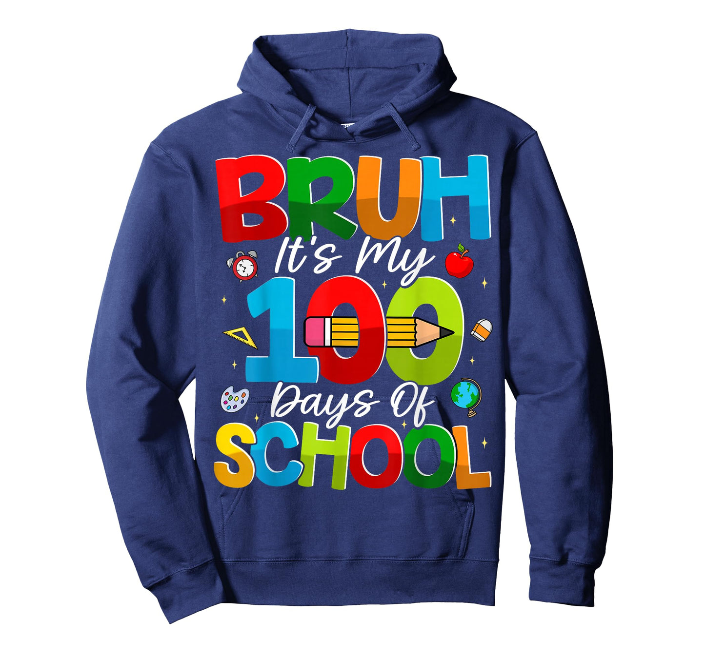 Bruh Its My 100 Days of School Boys Kids 100th Day of School T-Shirt