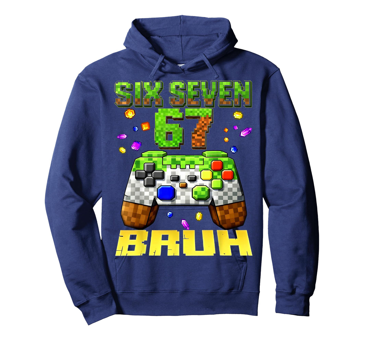 Six Seven 67 Bruh Pixel Gamer Birthday Boy for Boys Kid Teen T-Shirt