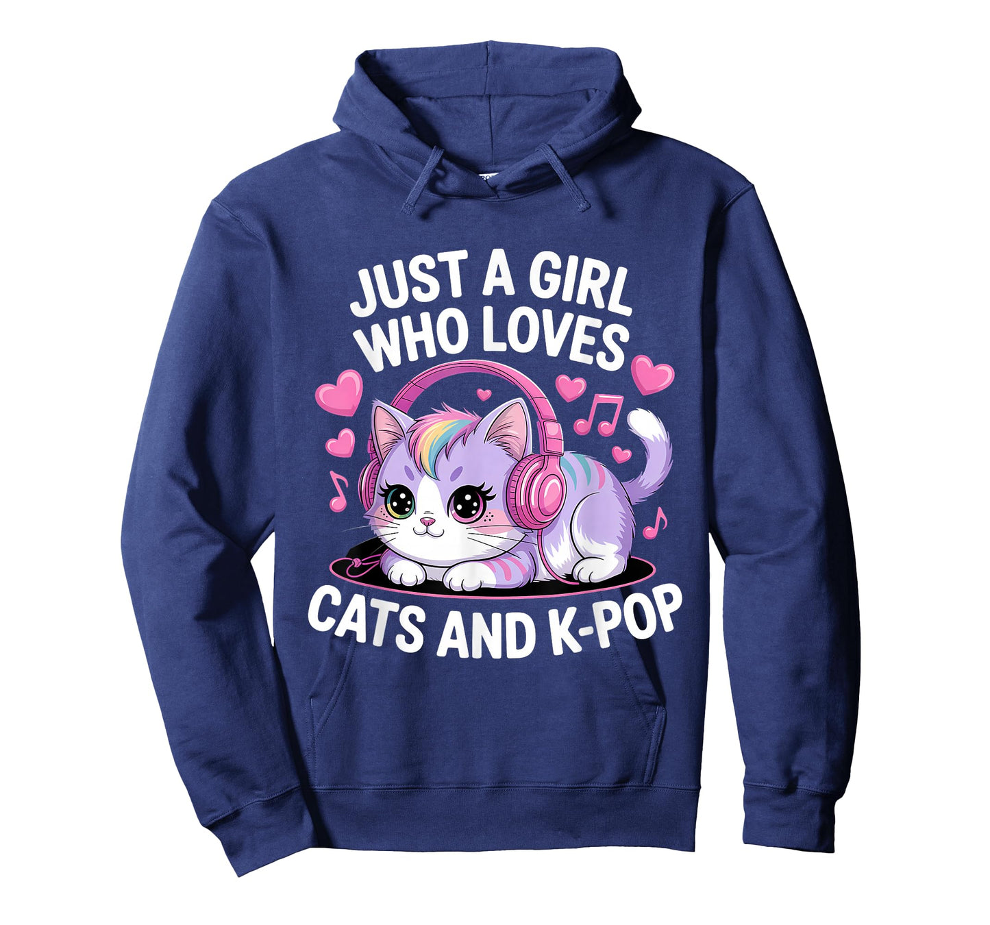Just A Girl Who Loves Cats and K-Pop Girl K Pop Kawaii Kpop T-Shirt