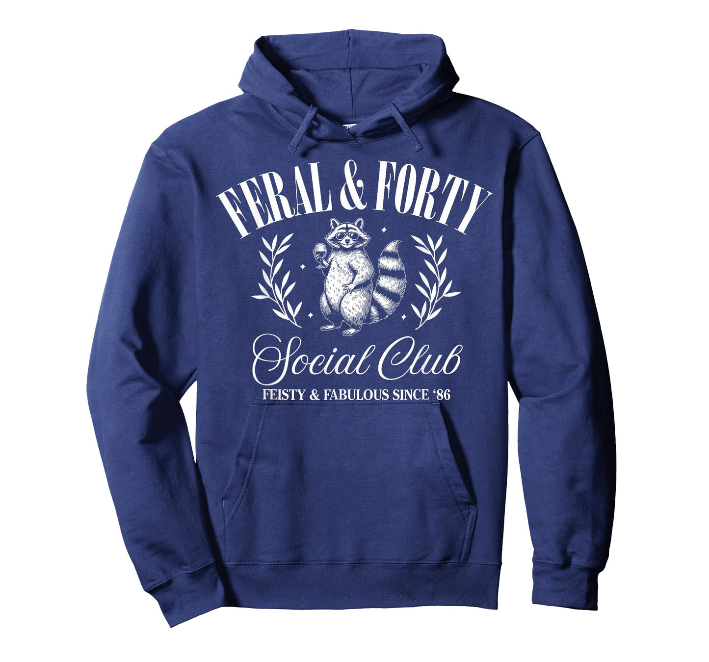 Feral and Forty Social Club Since 1986, 40 Years Old Gifts T-Shirt