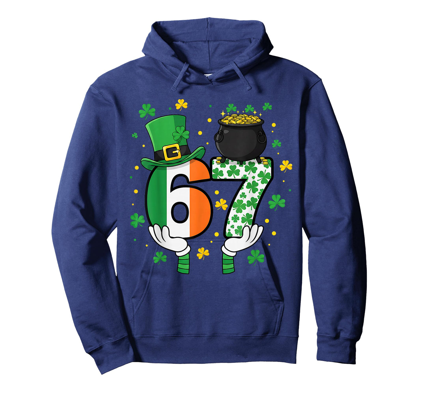 Six Seven Meme 67 St Patrick's Day Shamrocks Men Women Kids T-Shirt