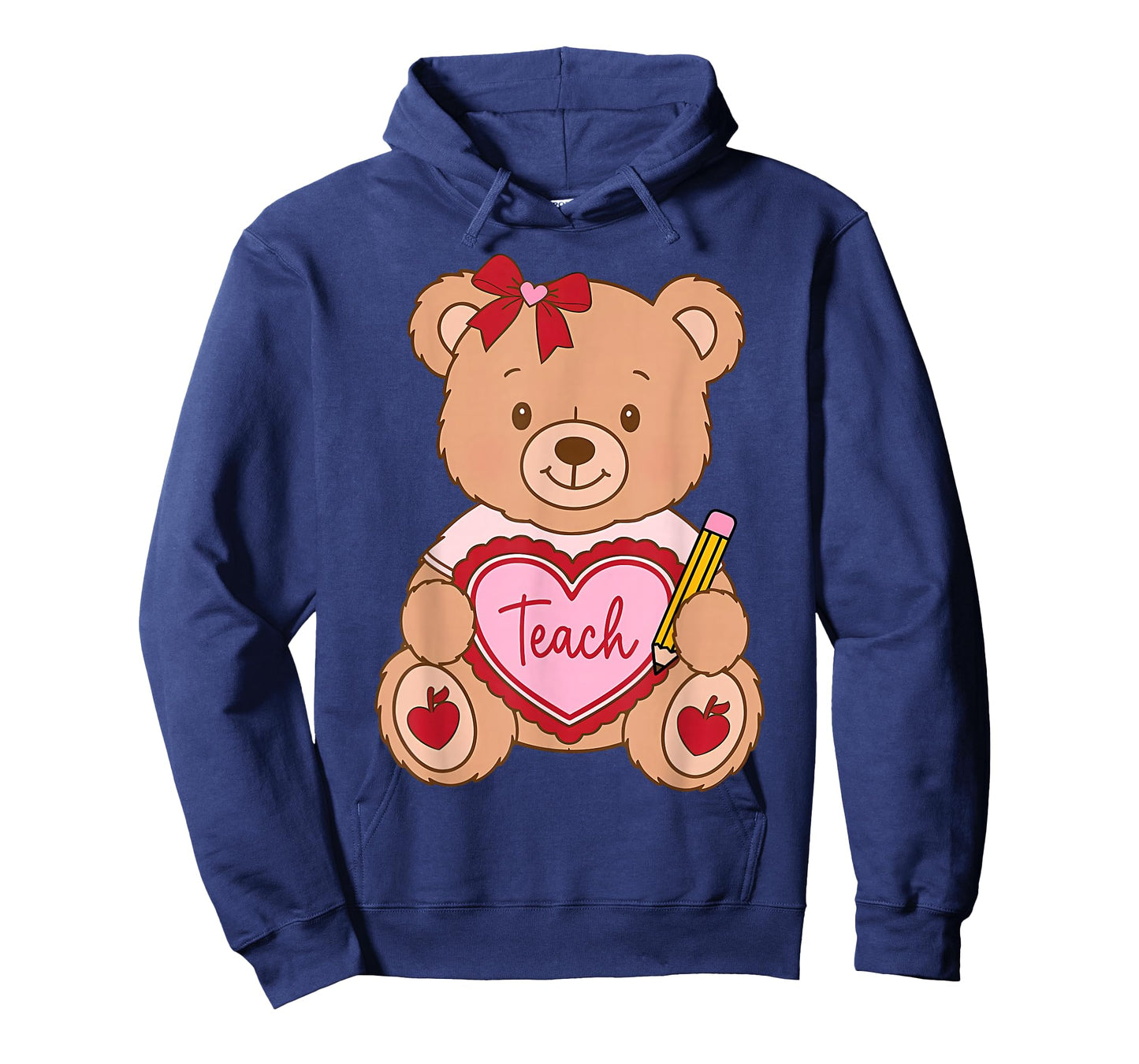 Teacher Bear Valentine Tech Valentines Day Girl Boy Teen Kid T-Shirt