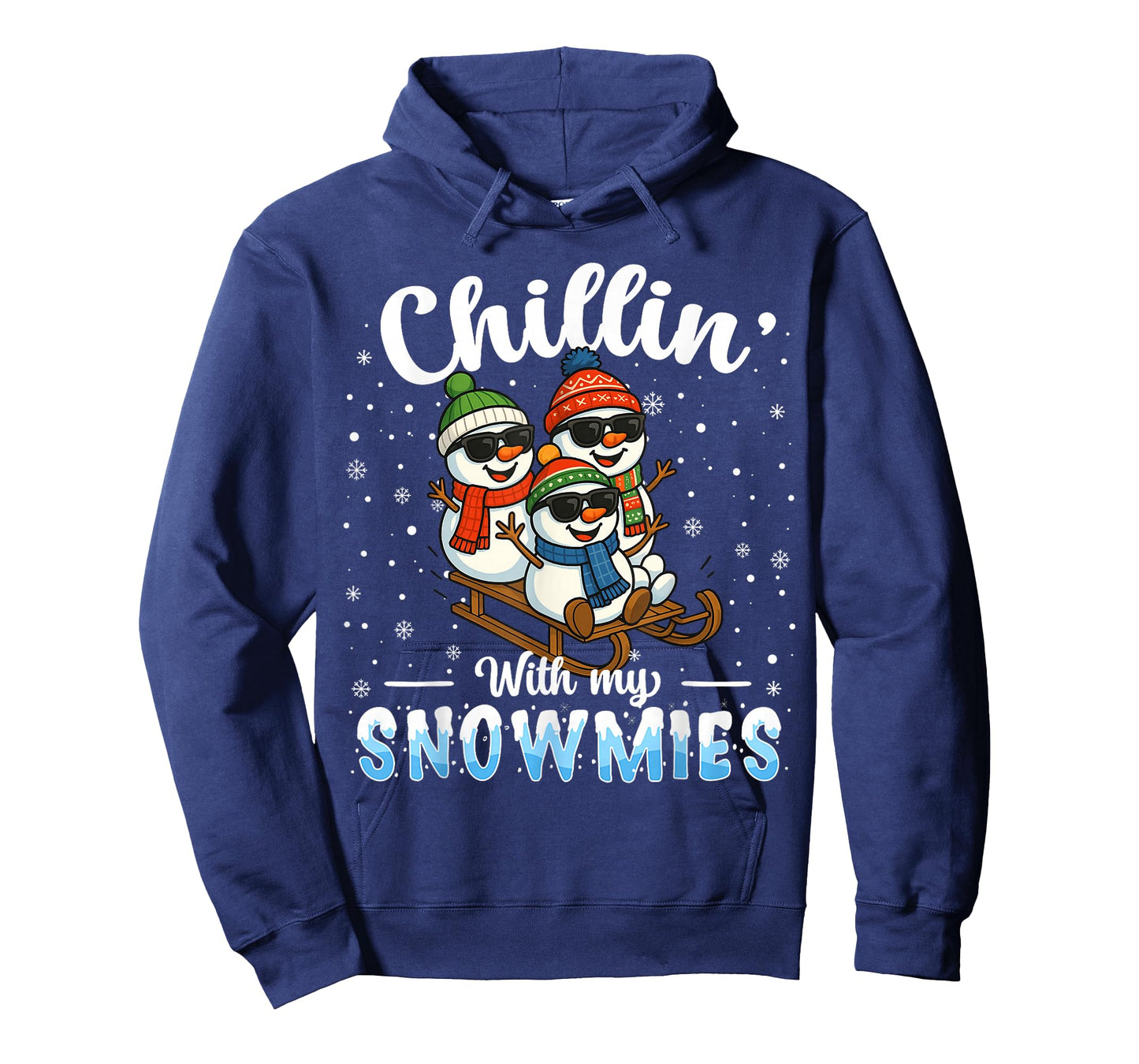 Chillin with My Snowmies Funny Snowman Christmas Kids Boys T-Shirt