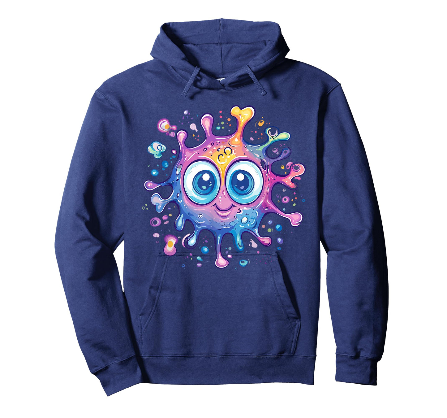 Smiling Colorful Bacteria Cute Pastel Virus Character T-Shirt