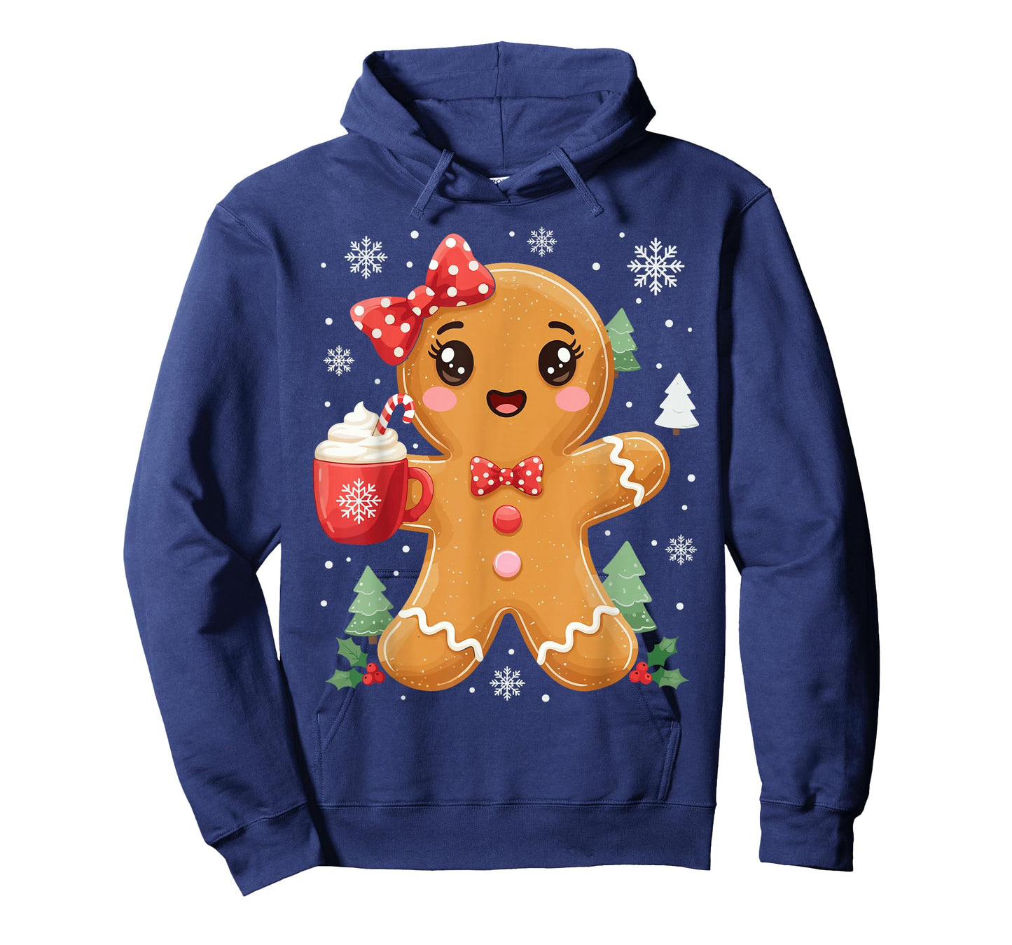 Cute Gingerbread Christmas Snow Xmas for Men Women Kids Cute T-Shirt