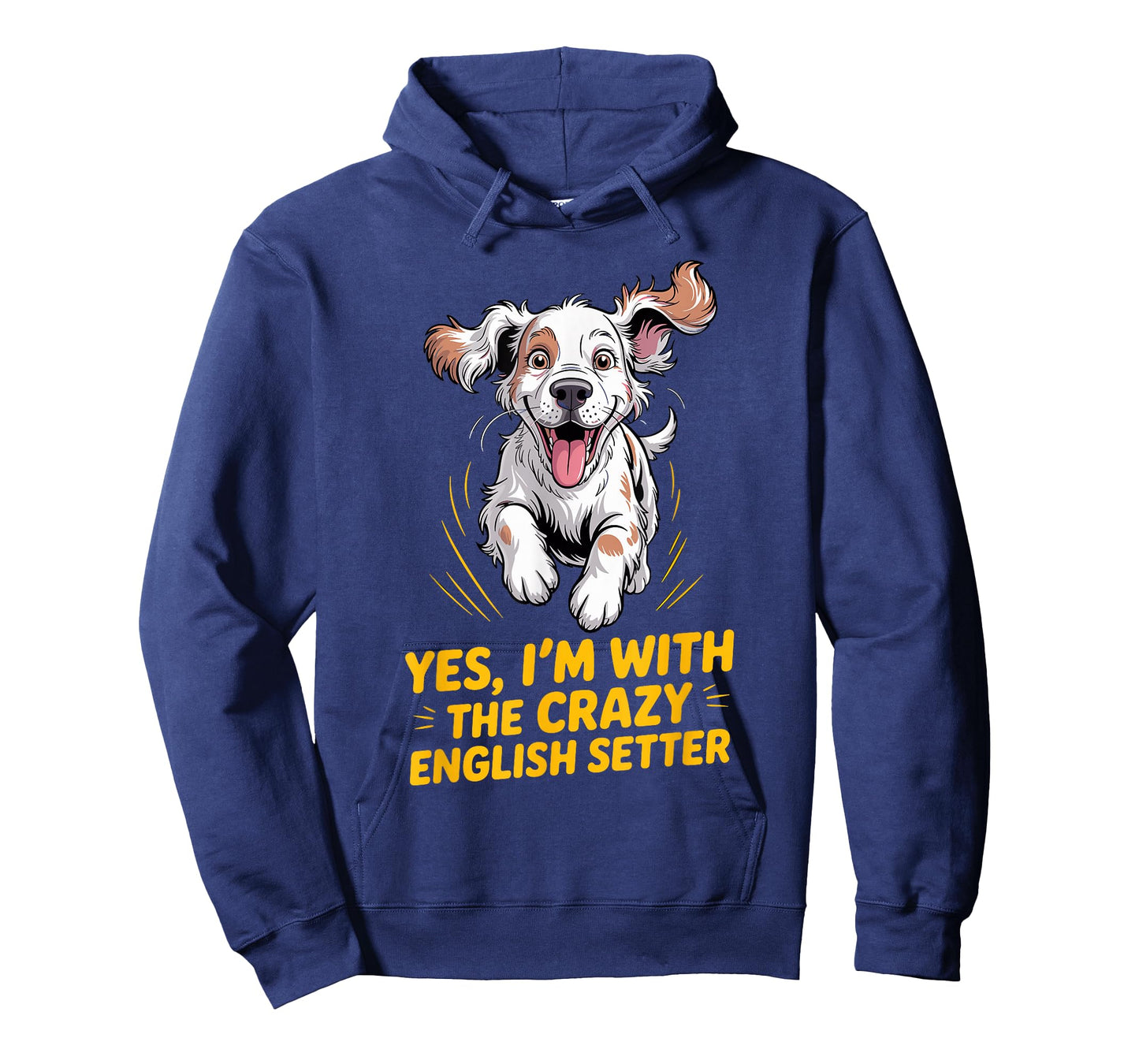 Cartoon Pet Dog Breed Yes, I'm with The Crazy English Setter T-Shirt