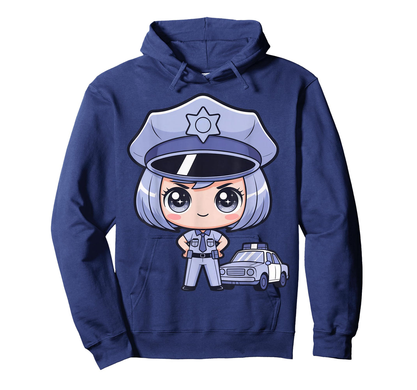Cute Police Officer Chibi Girl at Police and Law Enforcement T-Shirt