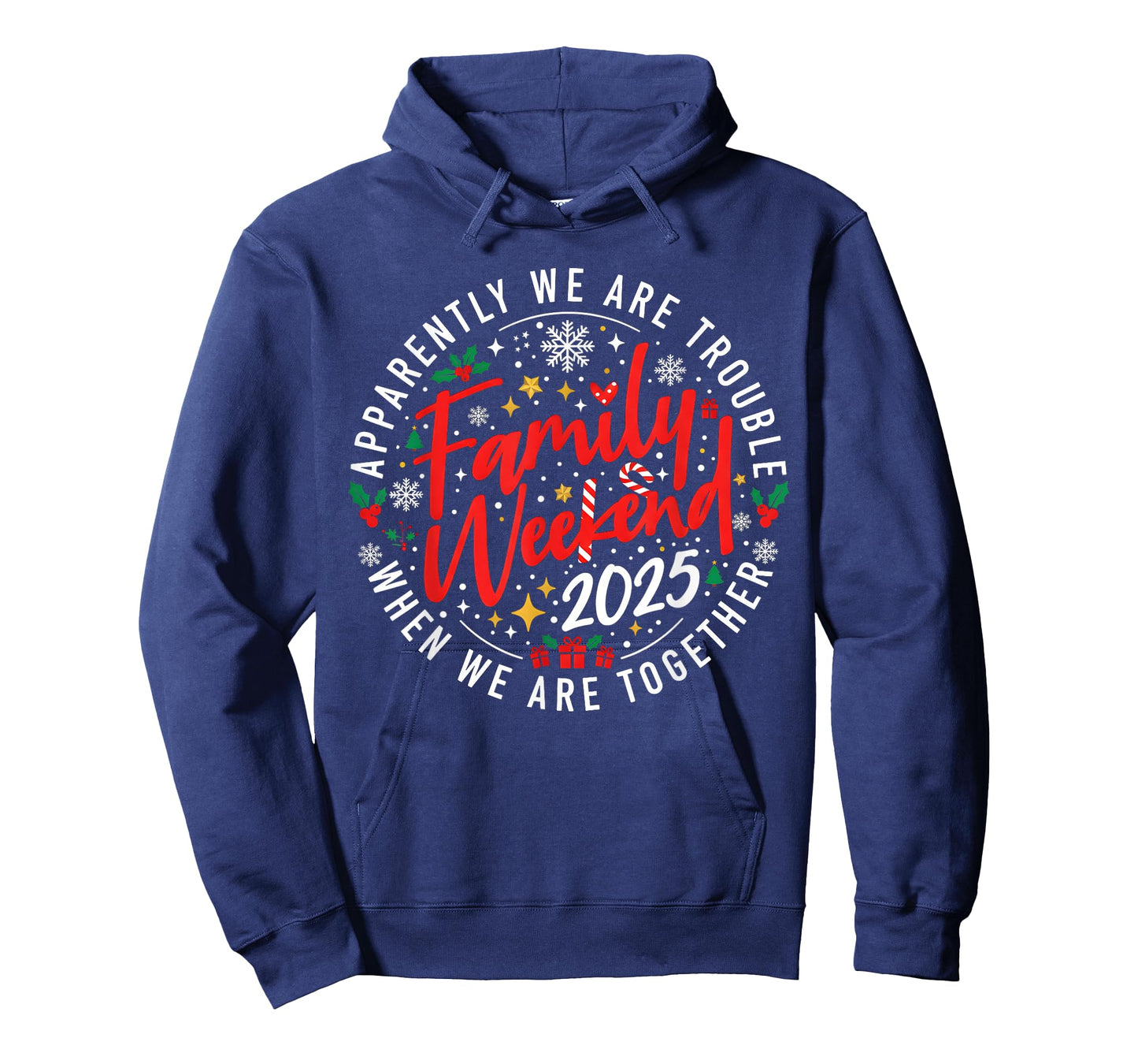 Retro Family Weekend 2025 Christmas We are Together Matching T-Shirt
