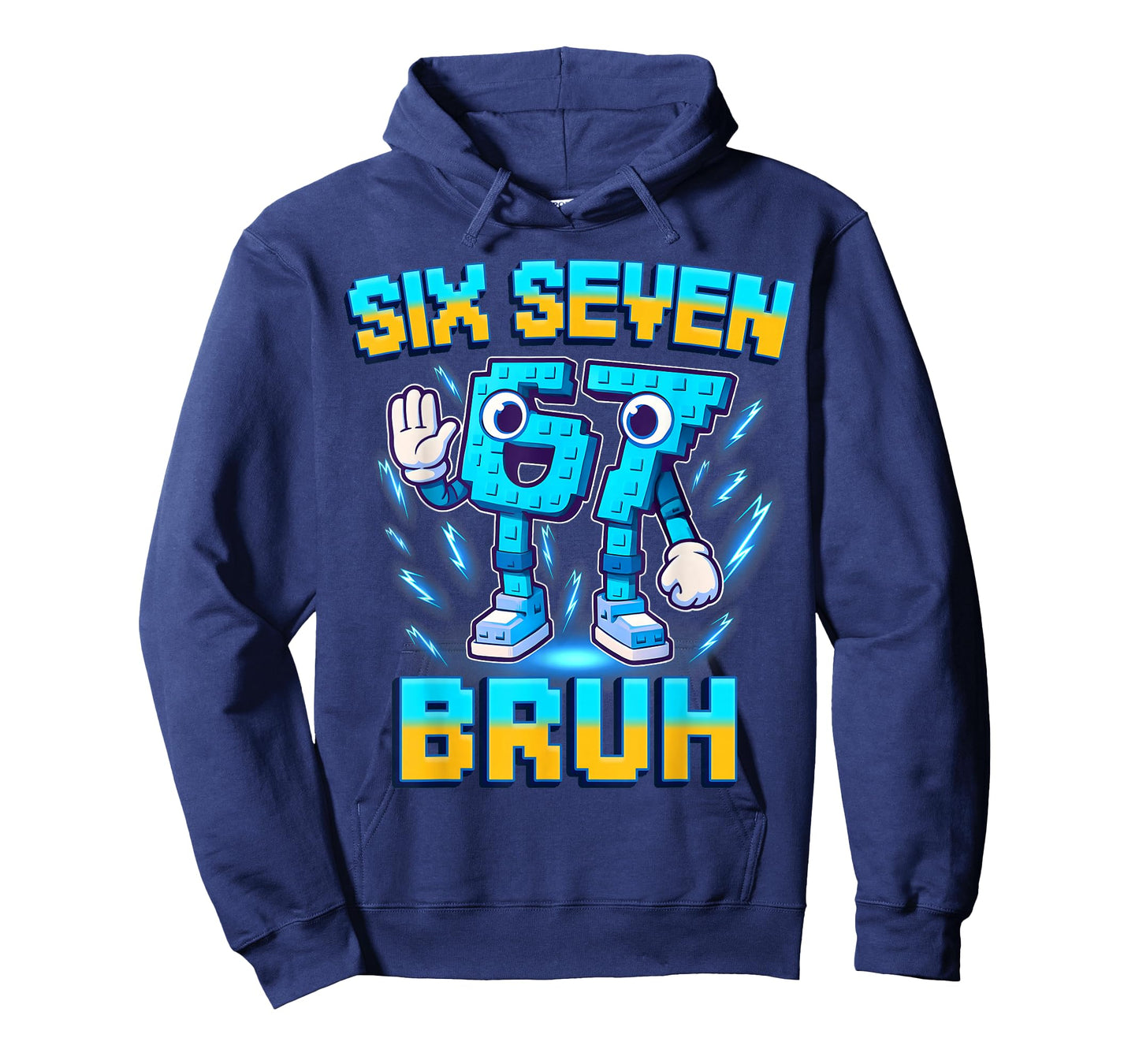 Six Seven Bruh Italian Brainrot Funny 67 Kids Gaming Meme T-Shirt