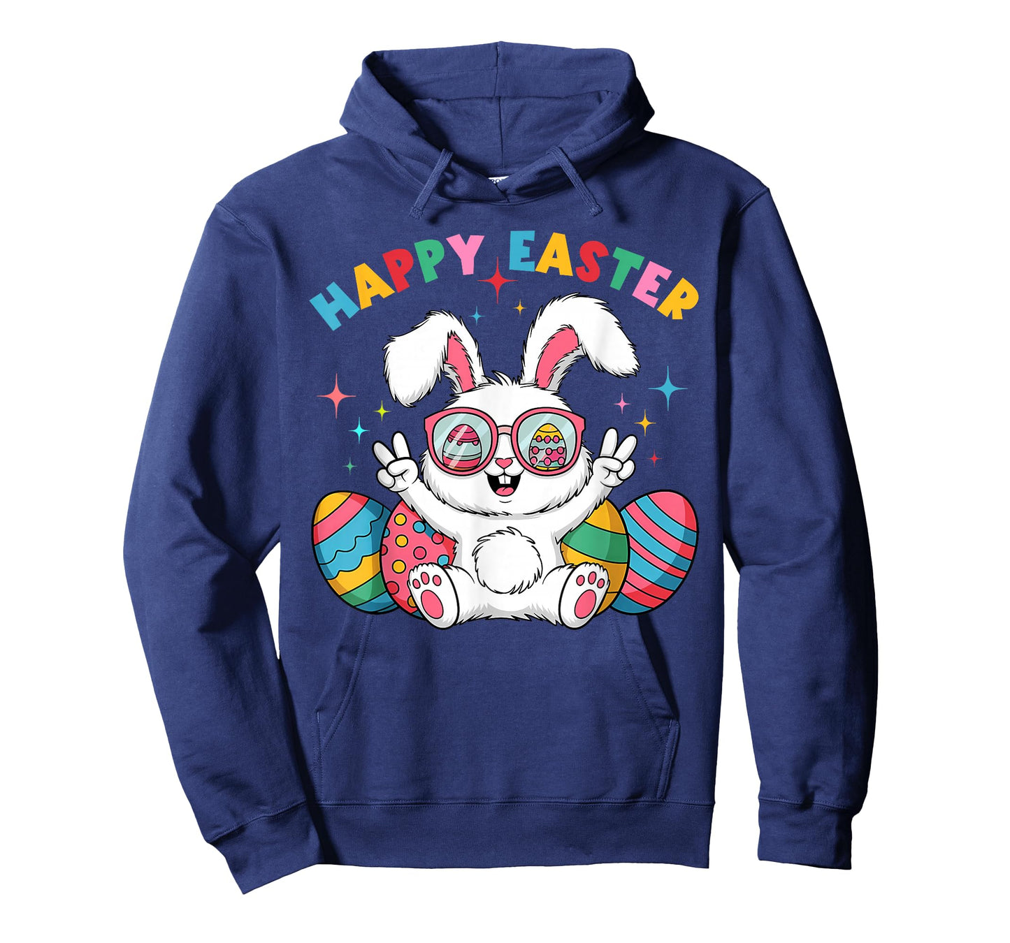 Kids Easter Cute Bunny Egg Happy Easter Day Kids Girls Boys T-Shirt