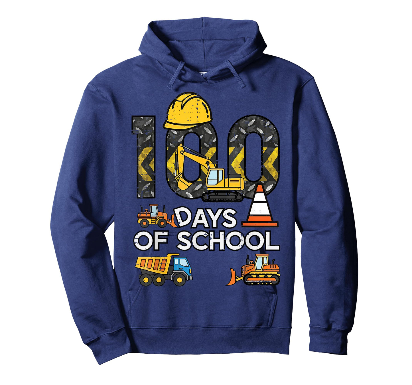 100 Days of School Excavator 100th Day Construction Boy Kids T-Shirt